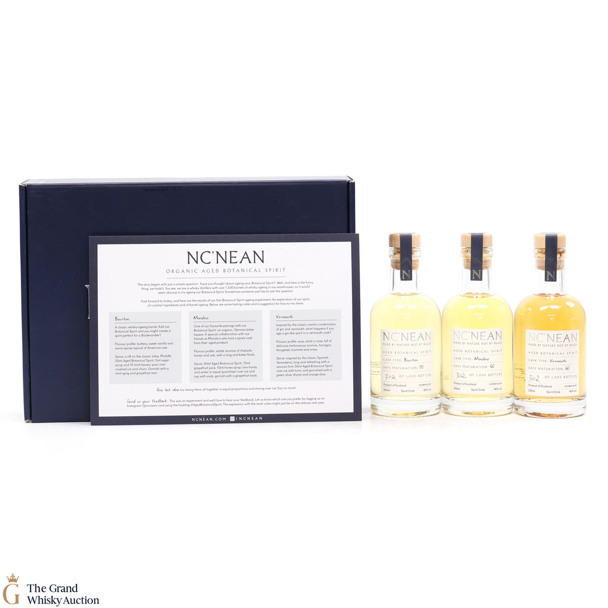 Nc'nean Aged Botanical Spirit - 3 X 20cl - First Release 