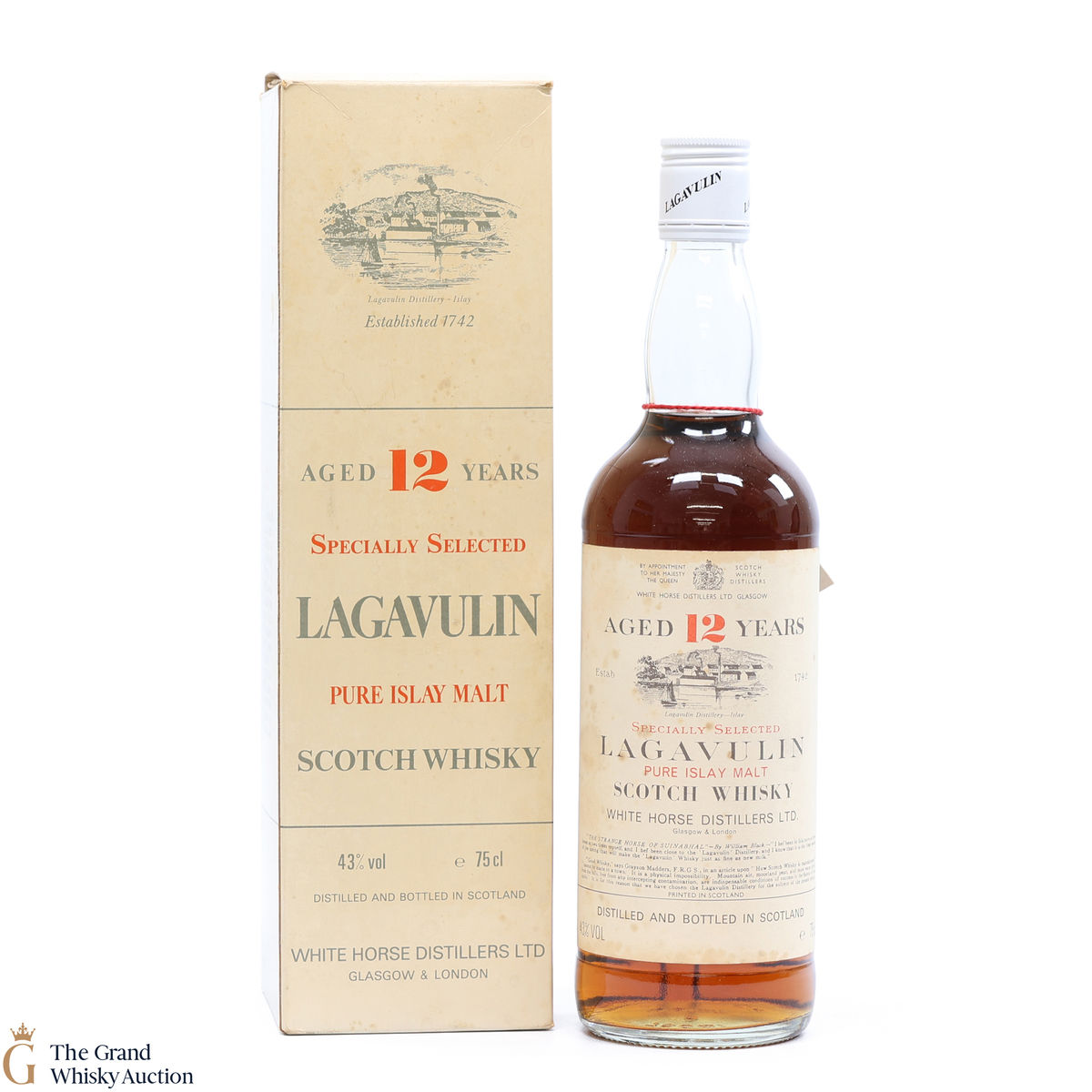 Lagavulin - 12 Year Old - White Horse 1980s