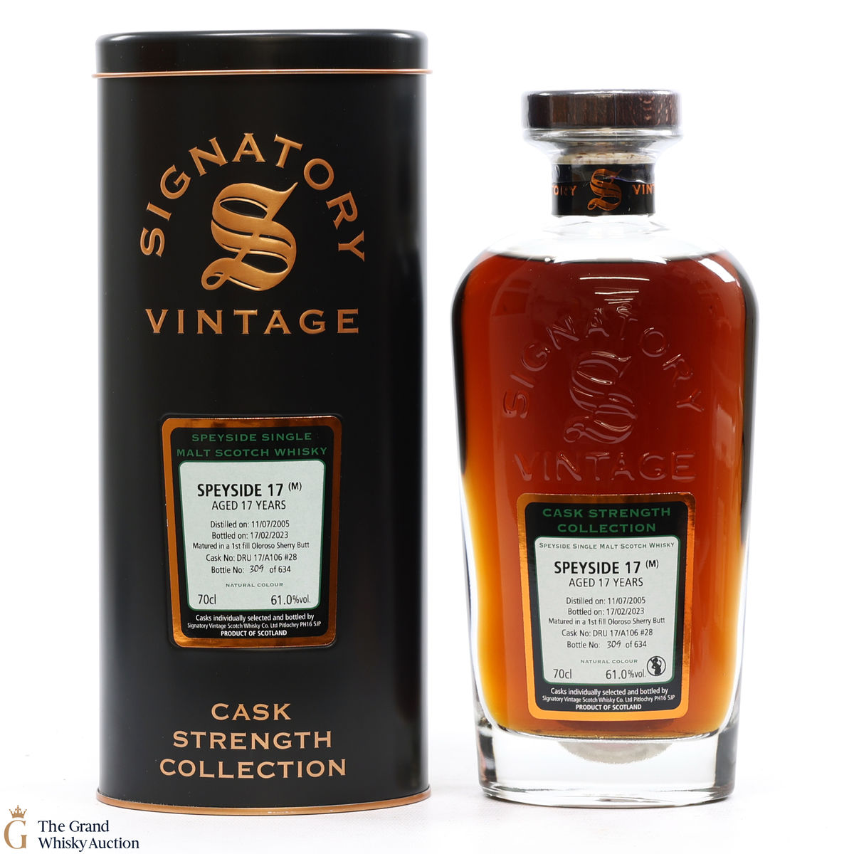 Speyside - 17 Year Old 2005 1st Fill Oloroso Sherry Butt Signatory #28