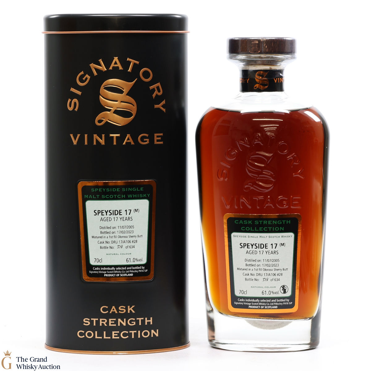 Speyside - 17 Year Old 2005 1st Fill Oloroso Sherry Butt Signatory #28
