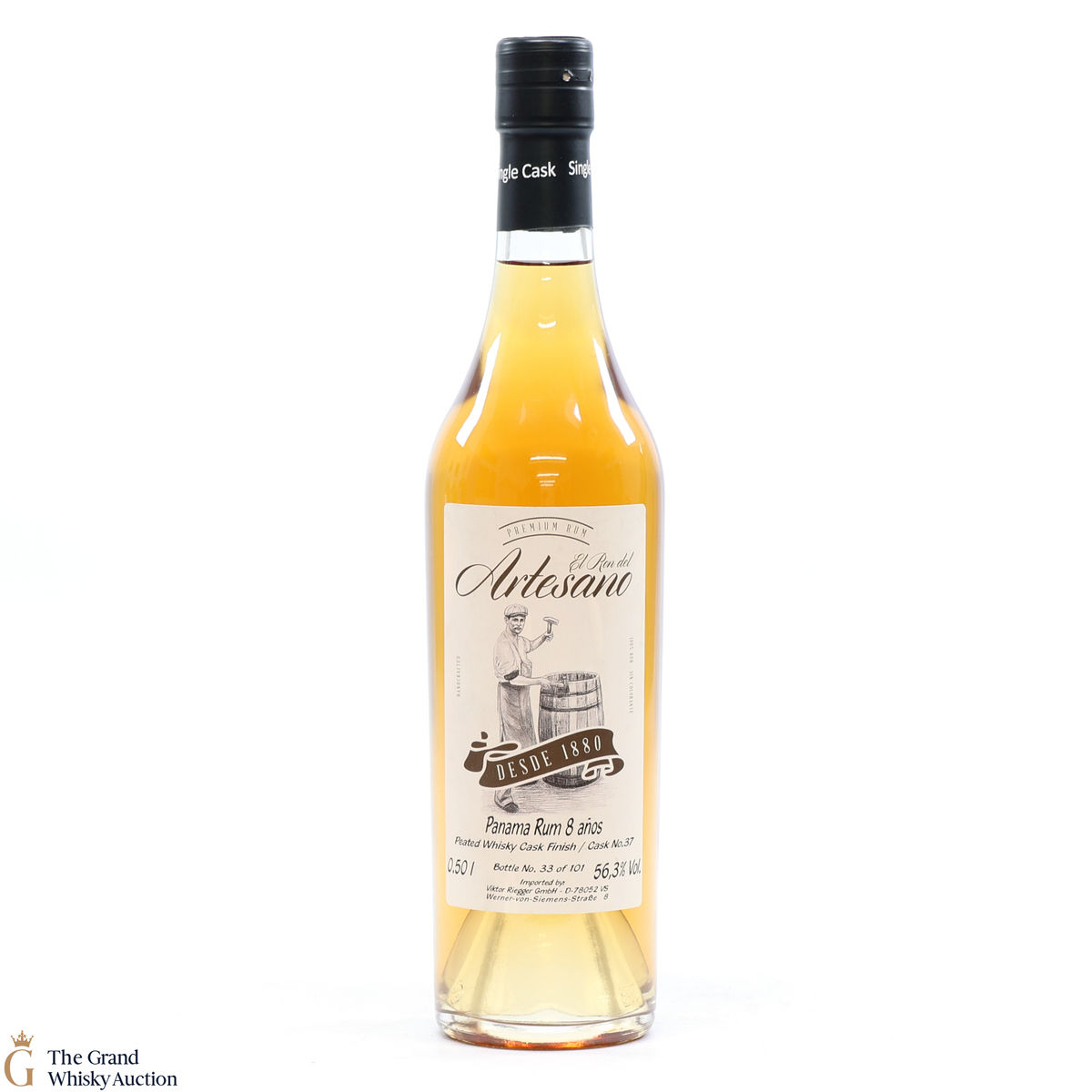 El Ron del Artesano - 8 Year Old - Peated Finish Rum 50cl