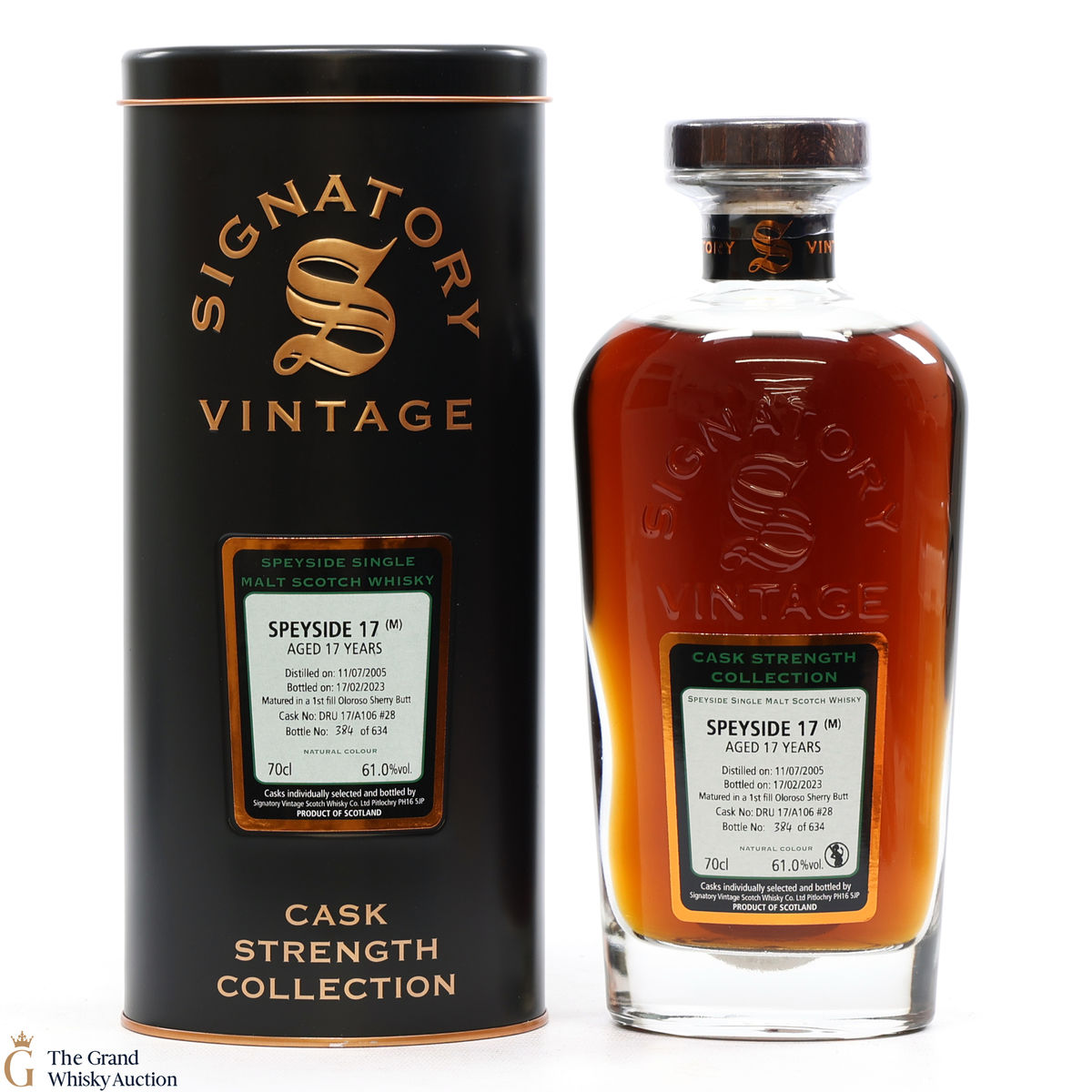 Speyside - 17 Year Old 2005 1st Fill Oloroso Sherry Butt Signatory #28