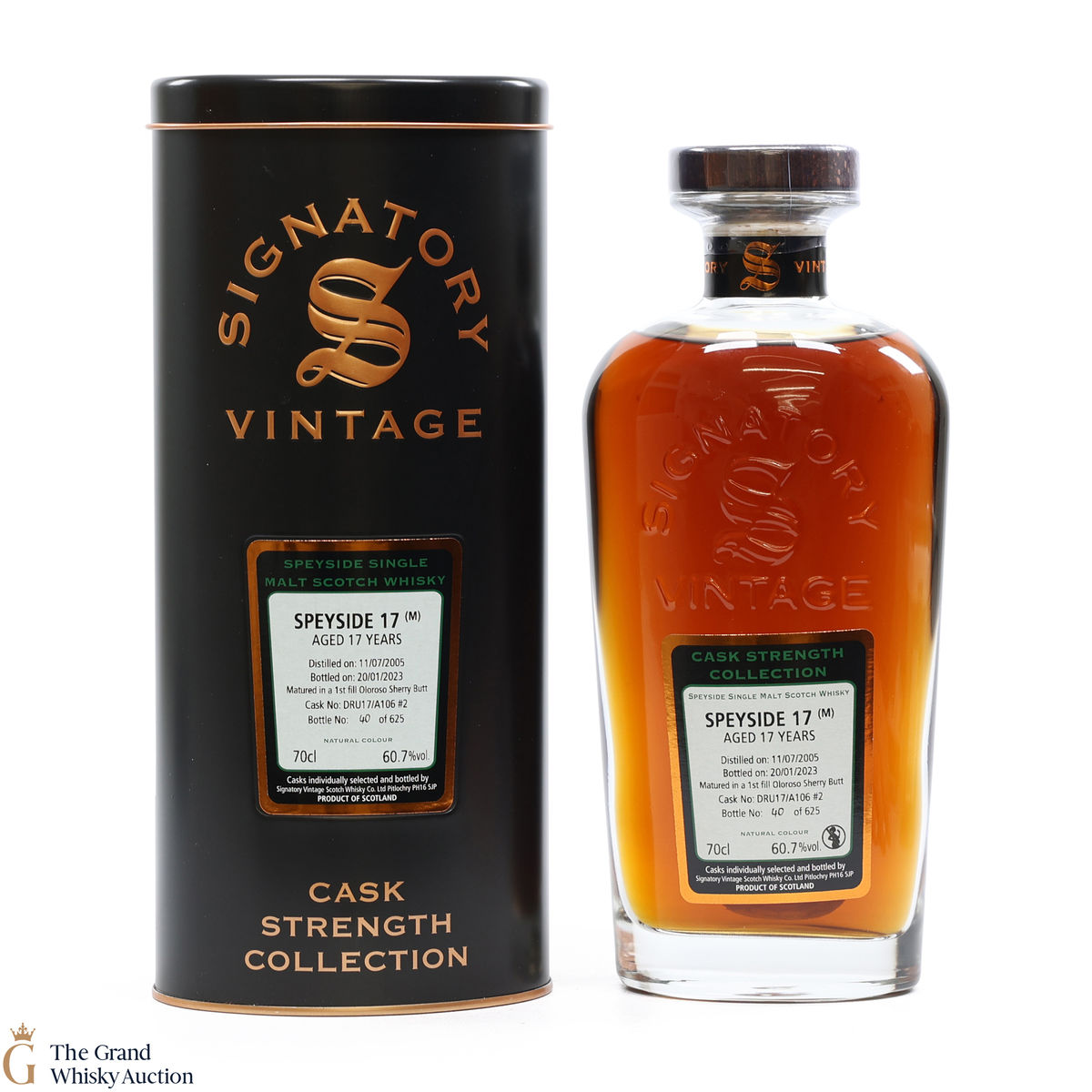 Speyside - 17 Year Old 2005 1st Fill Oloroso Sherry Butt Signatory #28