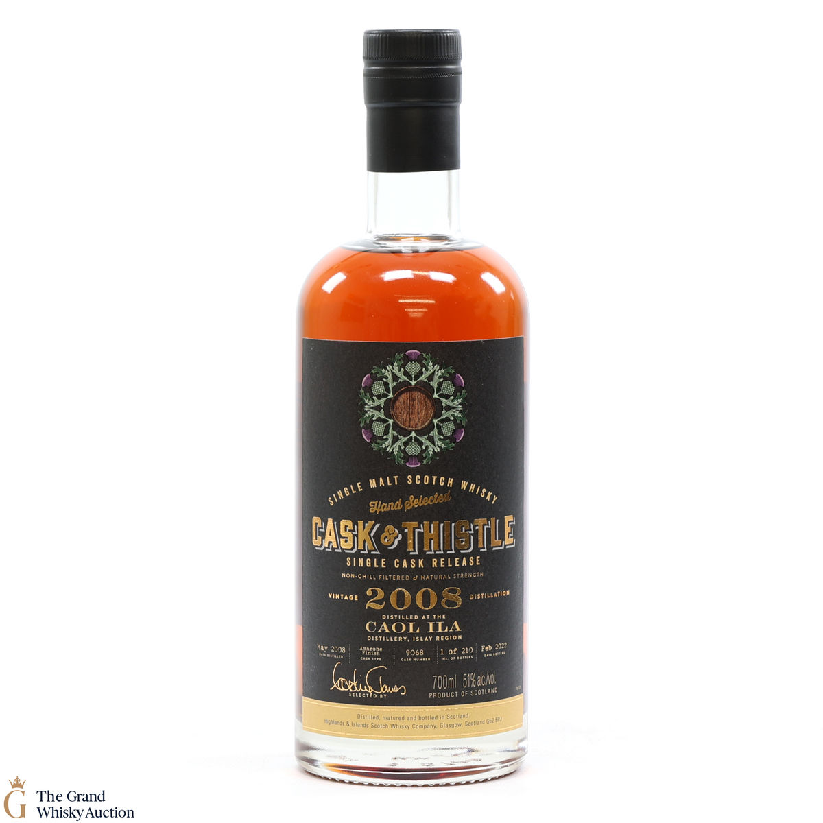 Caol Ila - 13 Year Old 2008 Cask & Thistle #9068