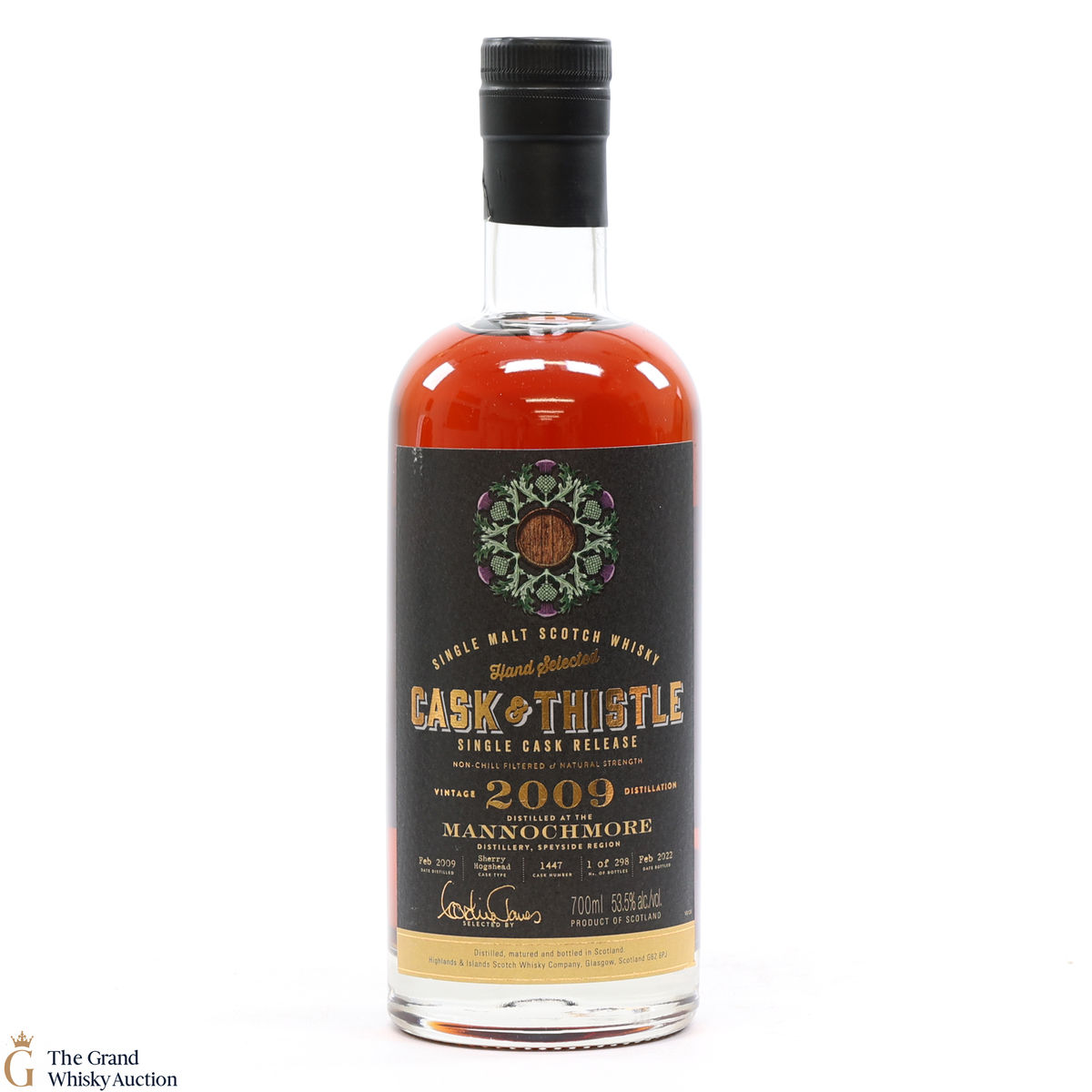 Mannochmore - 2009 Single Cask #1447 Cask & Thistle