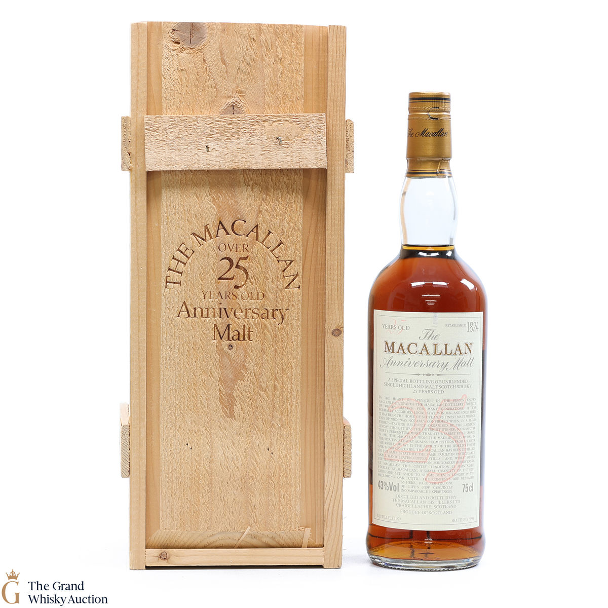 Macallan - 25 Year Old Anniversary Malt (1974) Bottled 1999 (75cl)