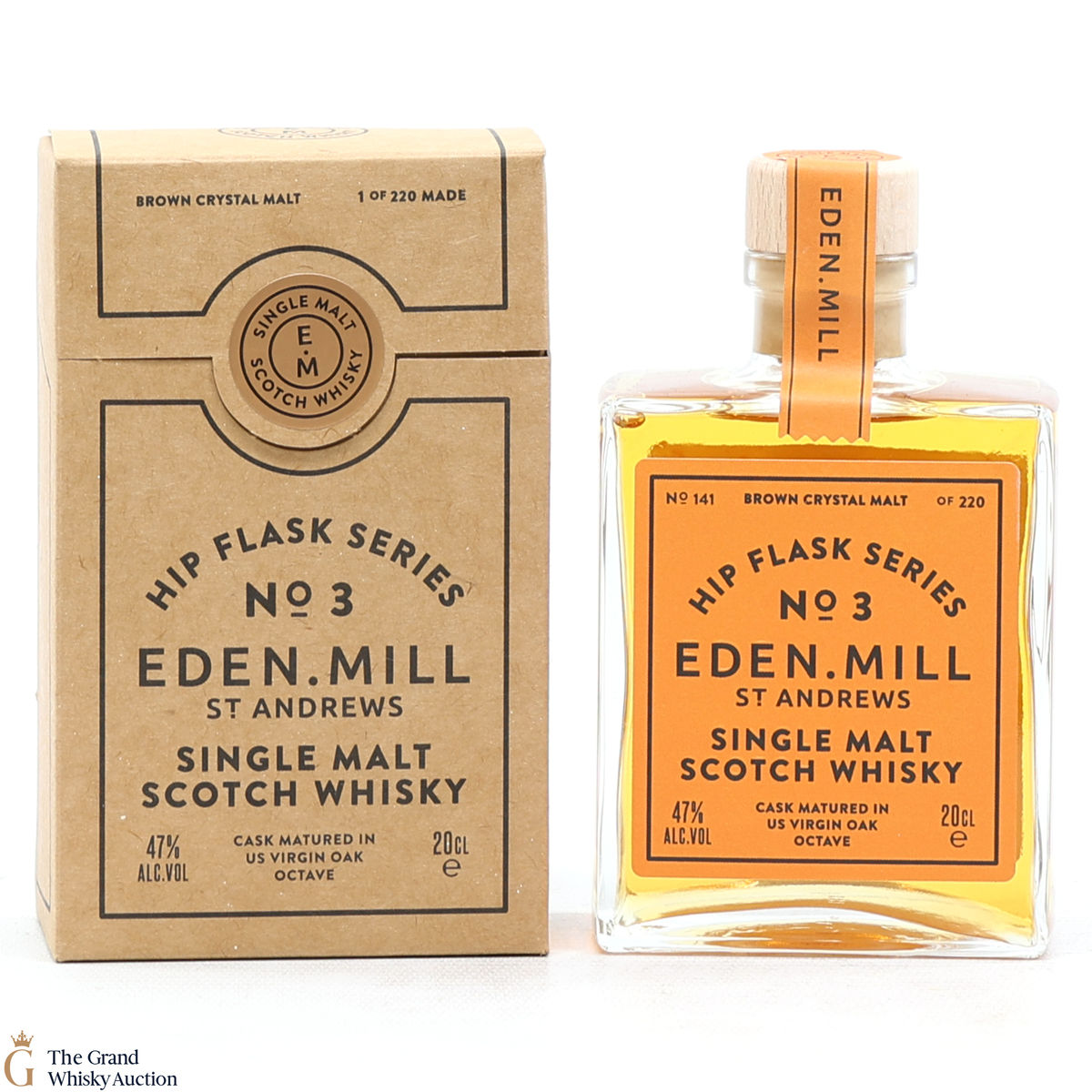 Eden Mill - Hip Flask Series - No.3 Brown Crystal Malt (20cl)