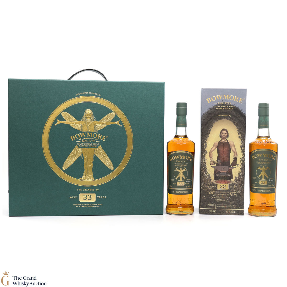 Bowmore - 33 Year Old & 22 Year Old - The Changeling (2 x 70cl)