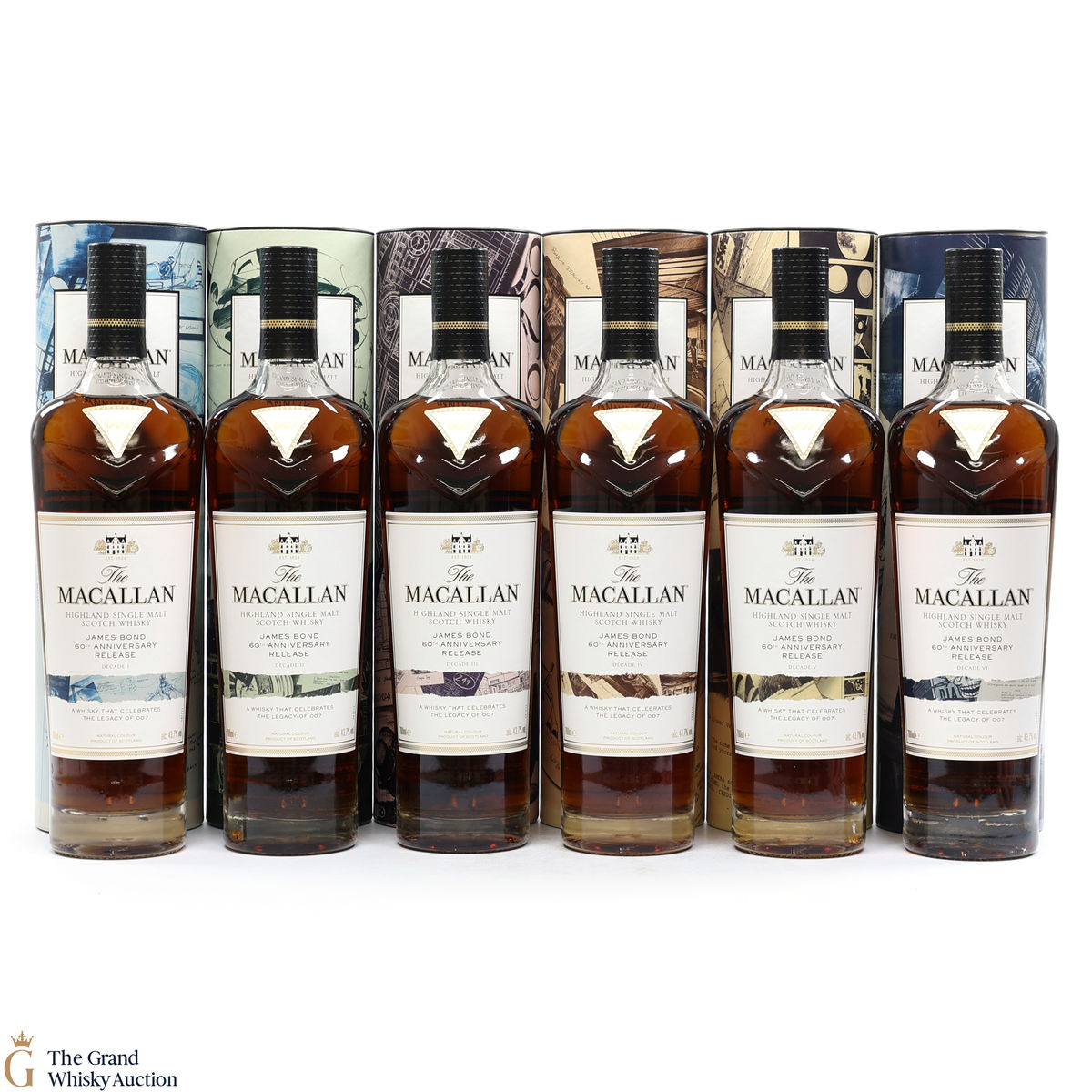 Macallan - James Bond 60th Anniversary - Decade I - VI (6 x 70cl)