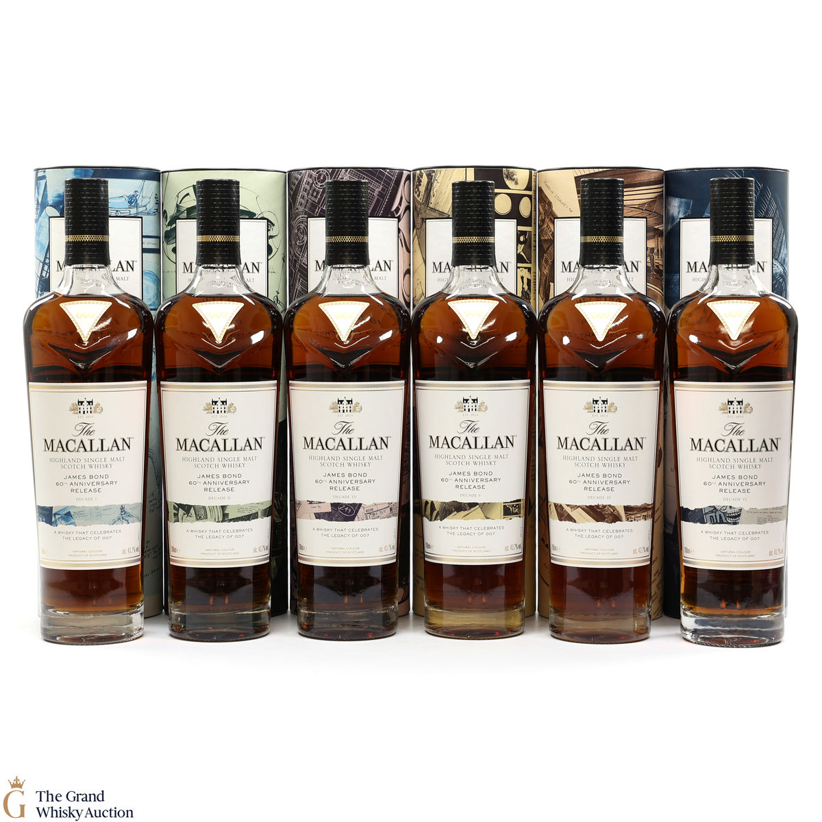 Macallan - James Bond 60th Anniversary - Decade I - VI (6 x 70cl)