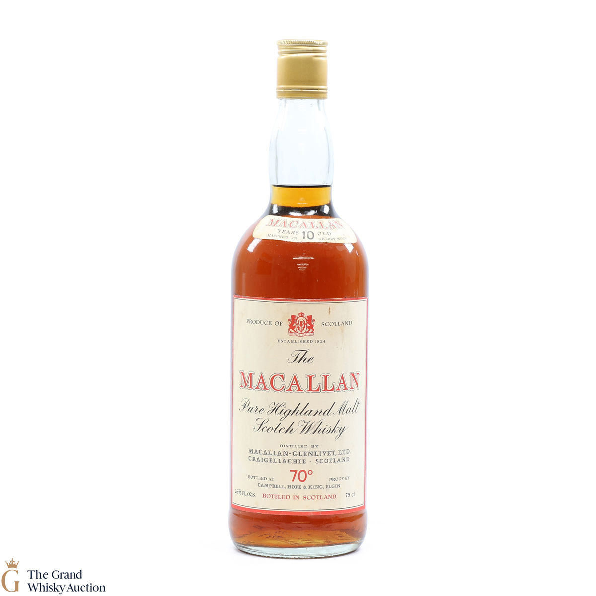 Macallan Glenlivet - 10 Year Old 70 Proof - Campbell, Hope & King (75cl)