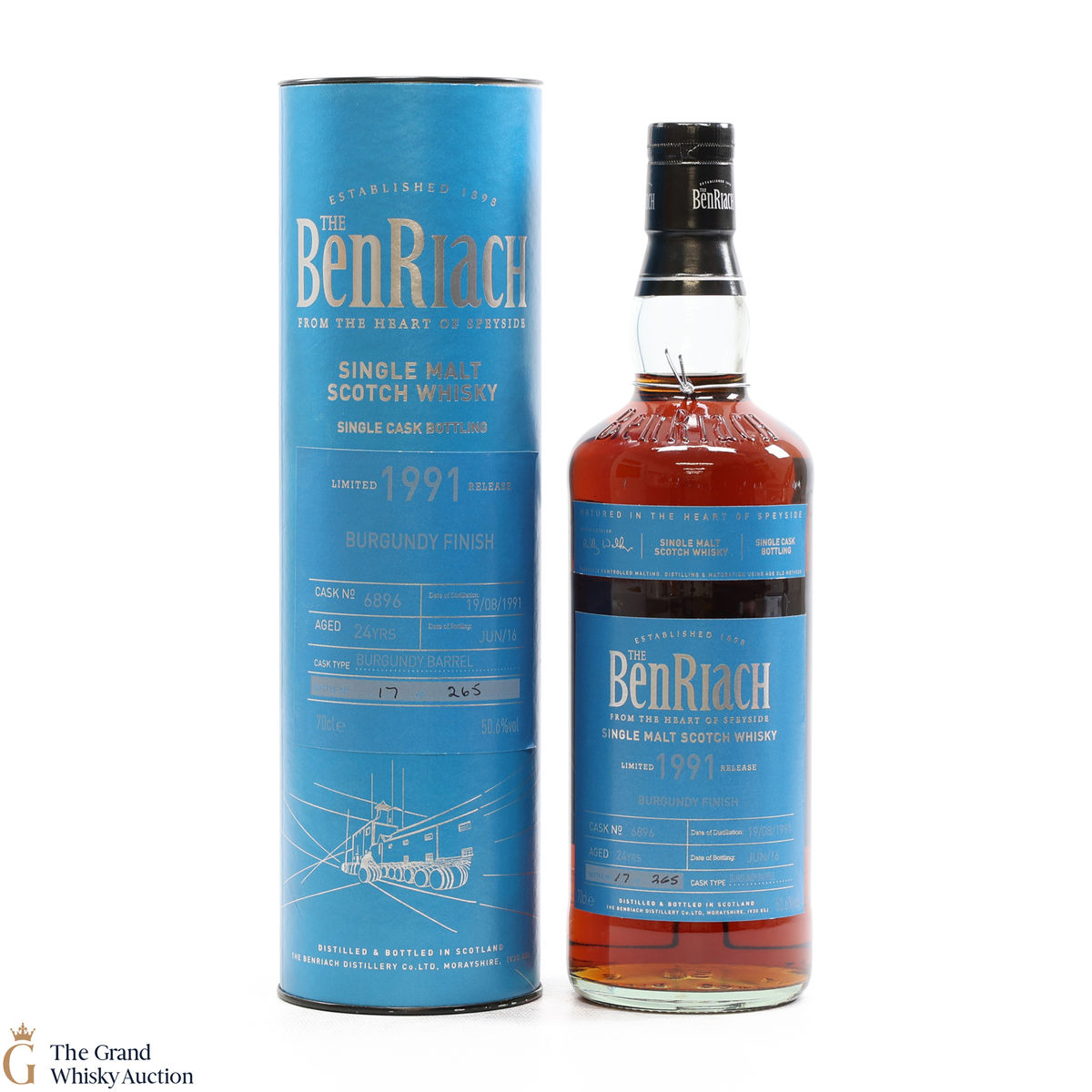 Benriach - 24 Year Old 1991 - Burgundy Finish #6896