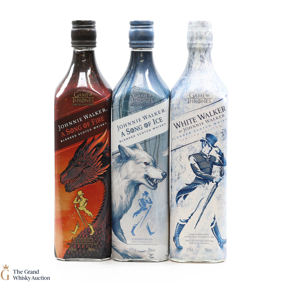 Johnnie Walker - A Song of Ice, A Song of Fire & White Walker (3 x70cl)