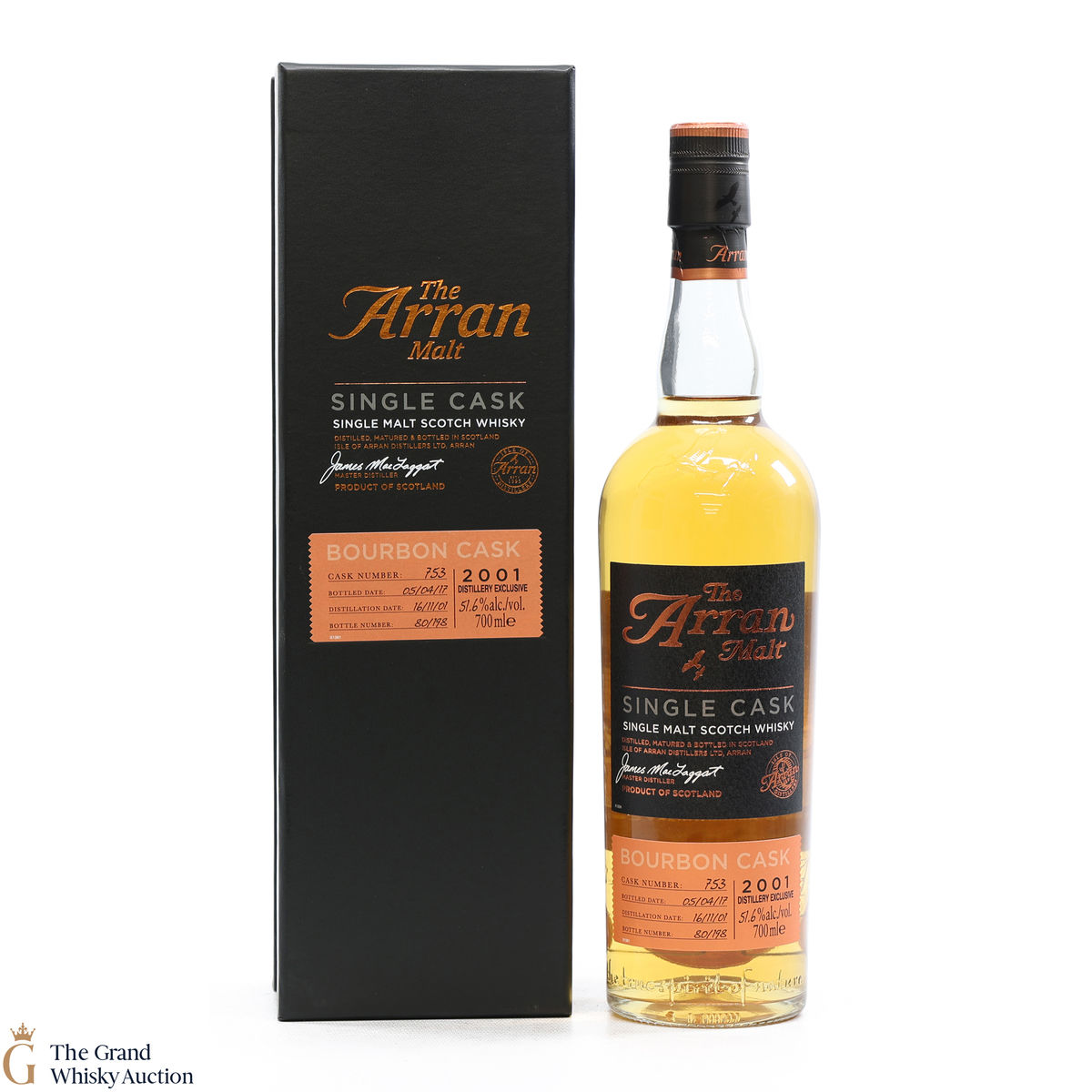 Arran - Bourbon Single Cask #753 - 2001