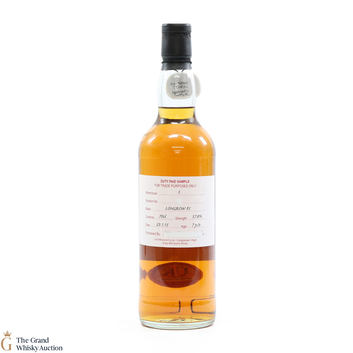 Longrow - 7 Year Old Fresh Sherry 2015 Duty Paid Sample 