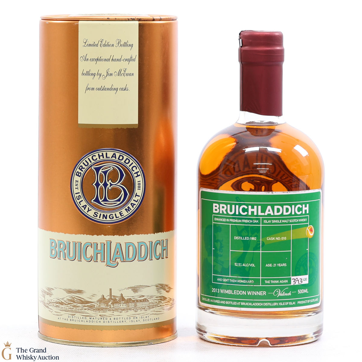 Bruichladdich - 1992 Valinch - Wimbledon Winner 2013 (50cl)