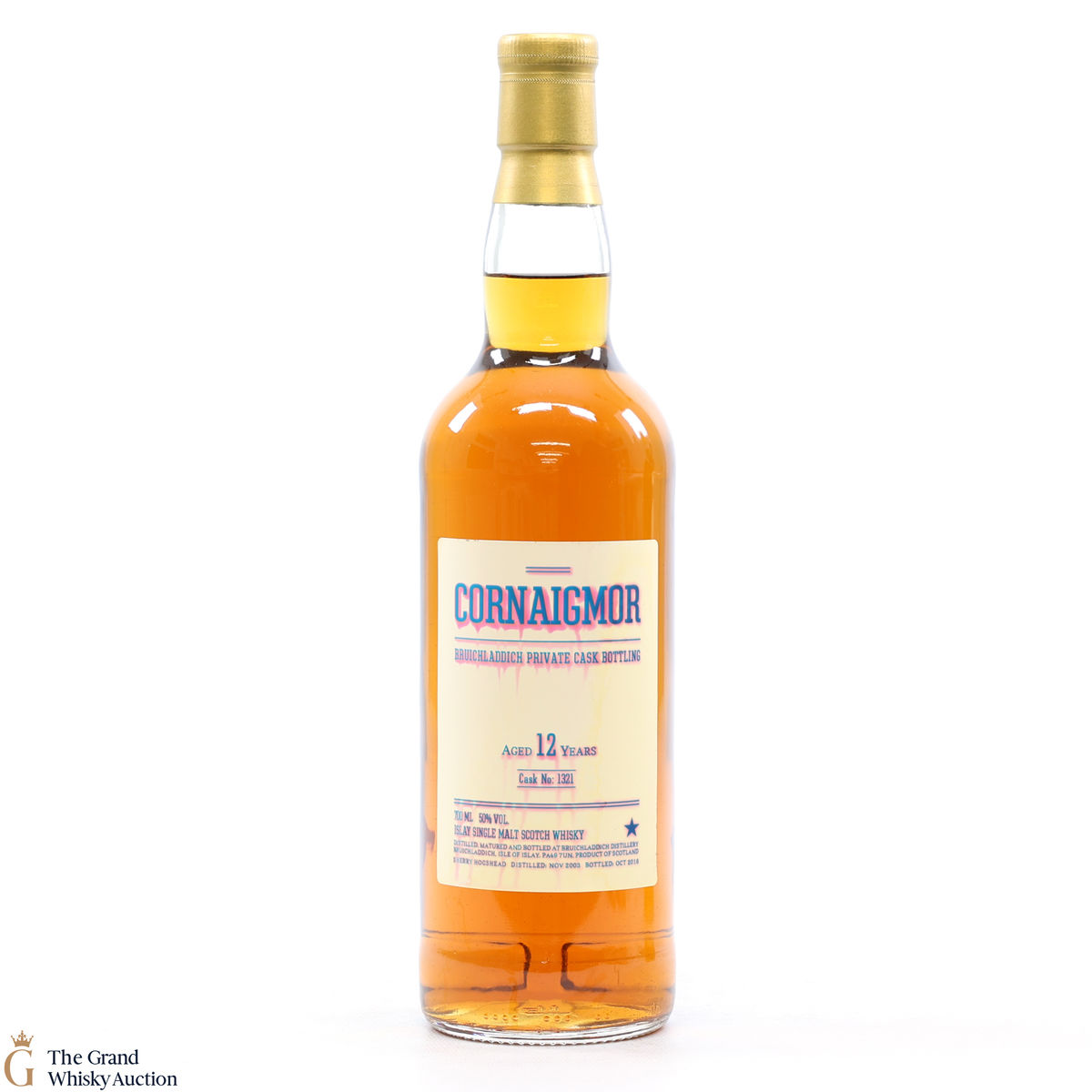 Bruichladdich - 12 Year Old 2003 #1321 Sherry Hogshead Cornaigmor Private Cask