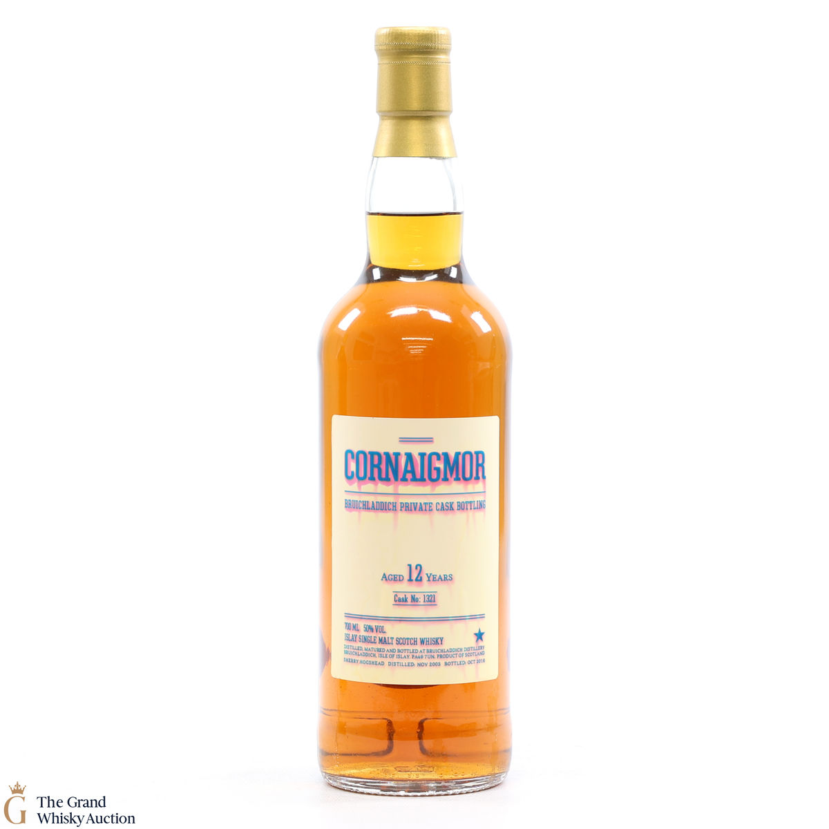 Bruichladdich - 12 Year Old 2003 #1321 Sherry Hogshead Cornaigmor Private Cask