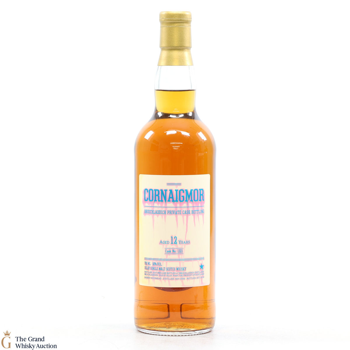 Bruichladdich - 12 Year Old 2003 #1321 Sherry Hogshead Cornaigmor Private Cask