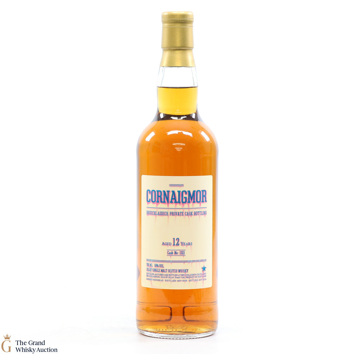 Bruichladdich - 12 Year Old 2003 #1321 Sherry Hogshead Cornaigmor Private Cask