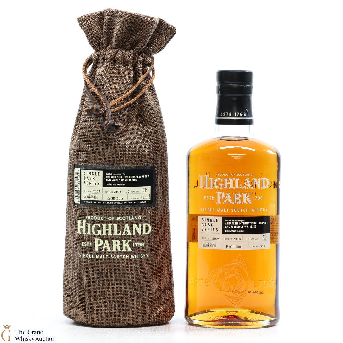 Highland Park - 12 Years Old - Single Cask Series Aberdeen Airport #3631