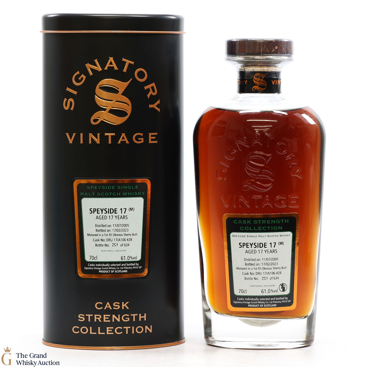 Speyside - 17 Year Old 2005 1st Fill Oloroso Sherry Butt Signatory #28