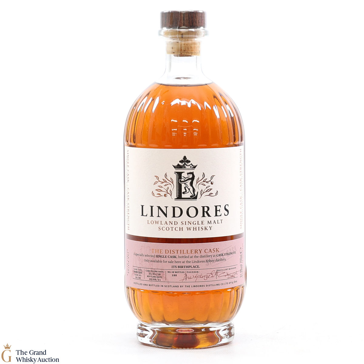 Lindores Abbey - 3 Year Old 2018 - Single Cask #18/38 - Distillery Exclusive
