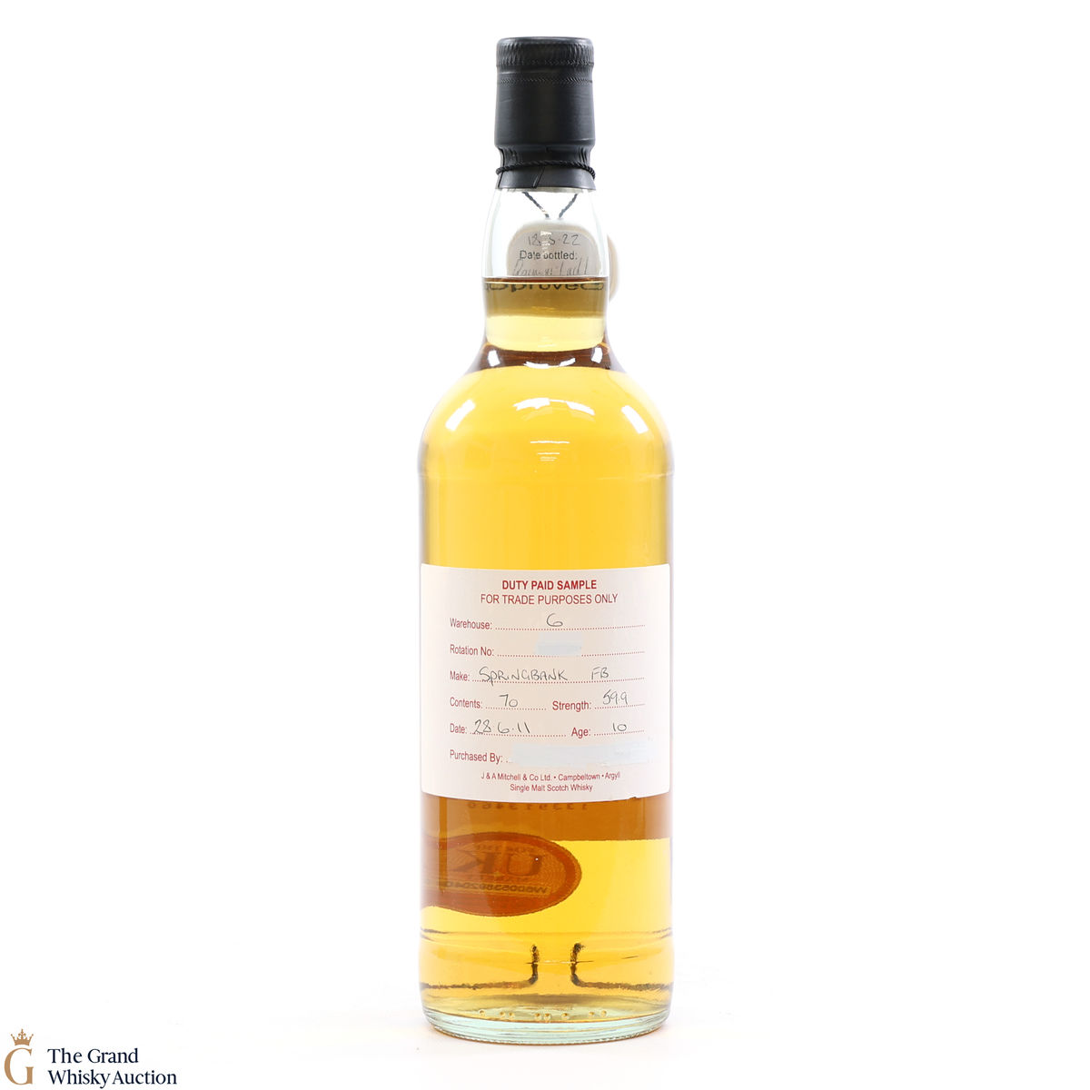 Springbank - 10 Year Old 2011 - Fresh Barrel Duty Paid Sample