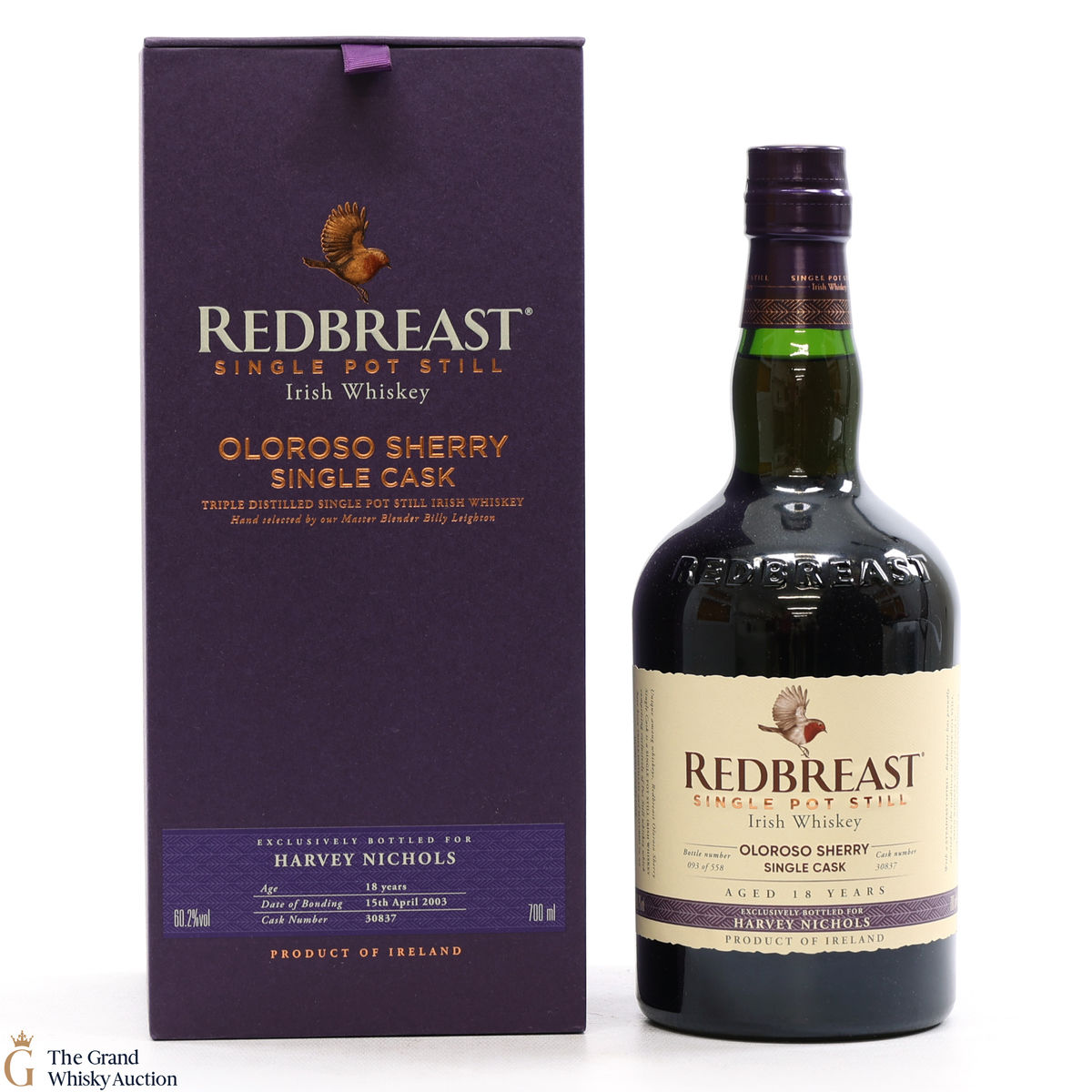 Redbreast - 18 Year Old Single Cask #30837 - Harvey Nichols Exclusive