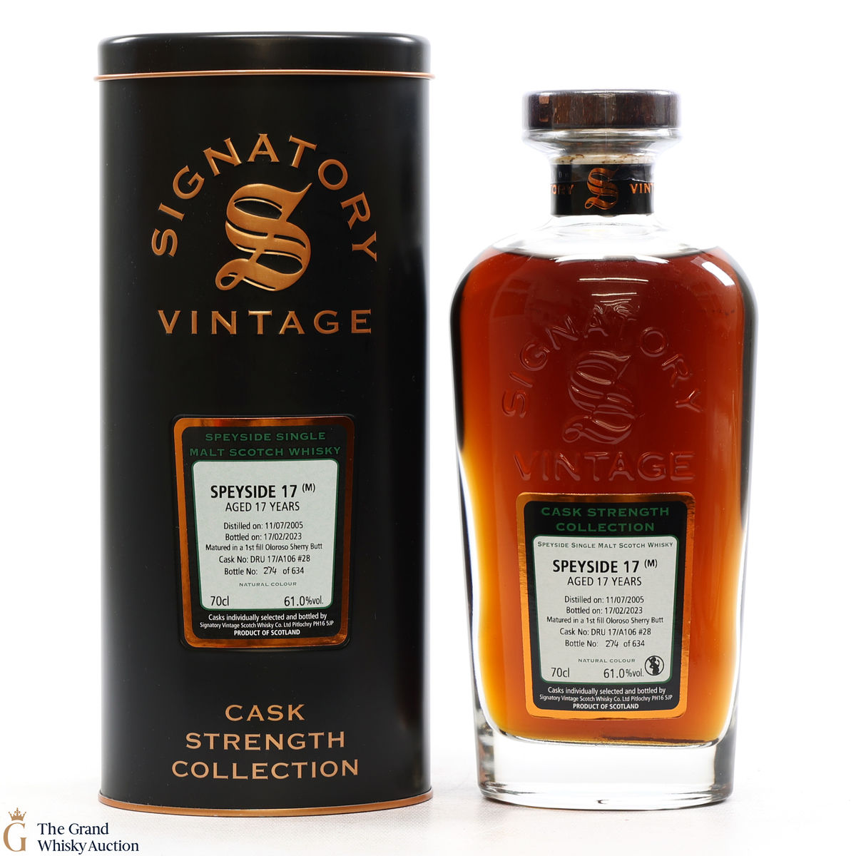 Speyside - 17 Year Old 2005 1st Fill Oloroso Sherry Butt Signatory #28