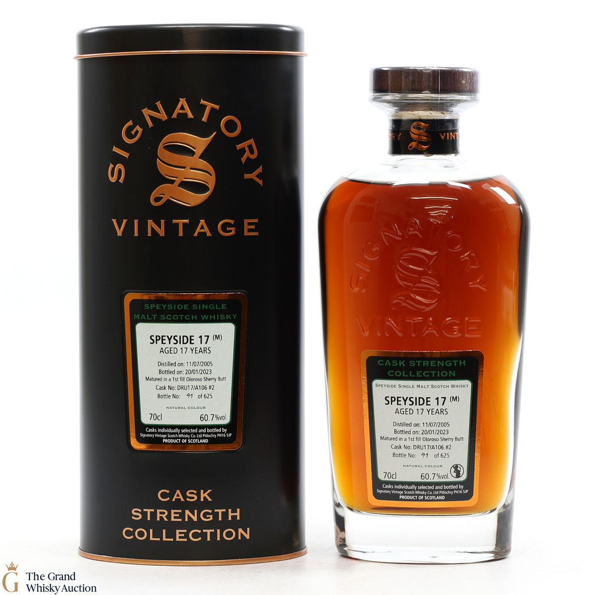 Speyside - 17 Year Old 2005 1st Fill Oloroso Sherry Butt Signatory #2