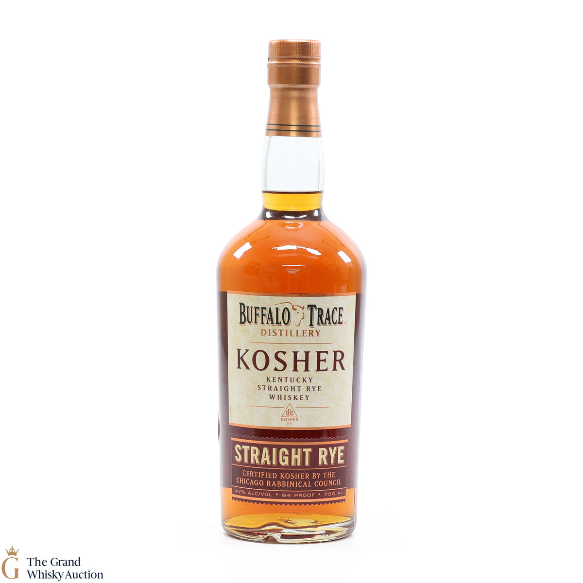 Buffalo Trace - Kosher Straight Rye Recipe 94 Proof 75cl