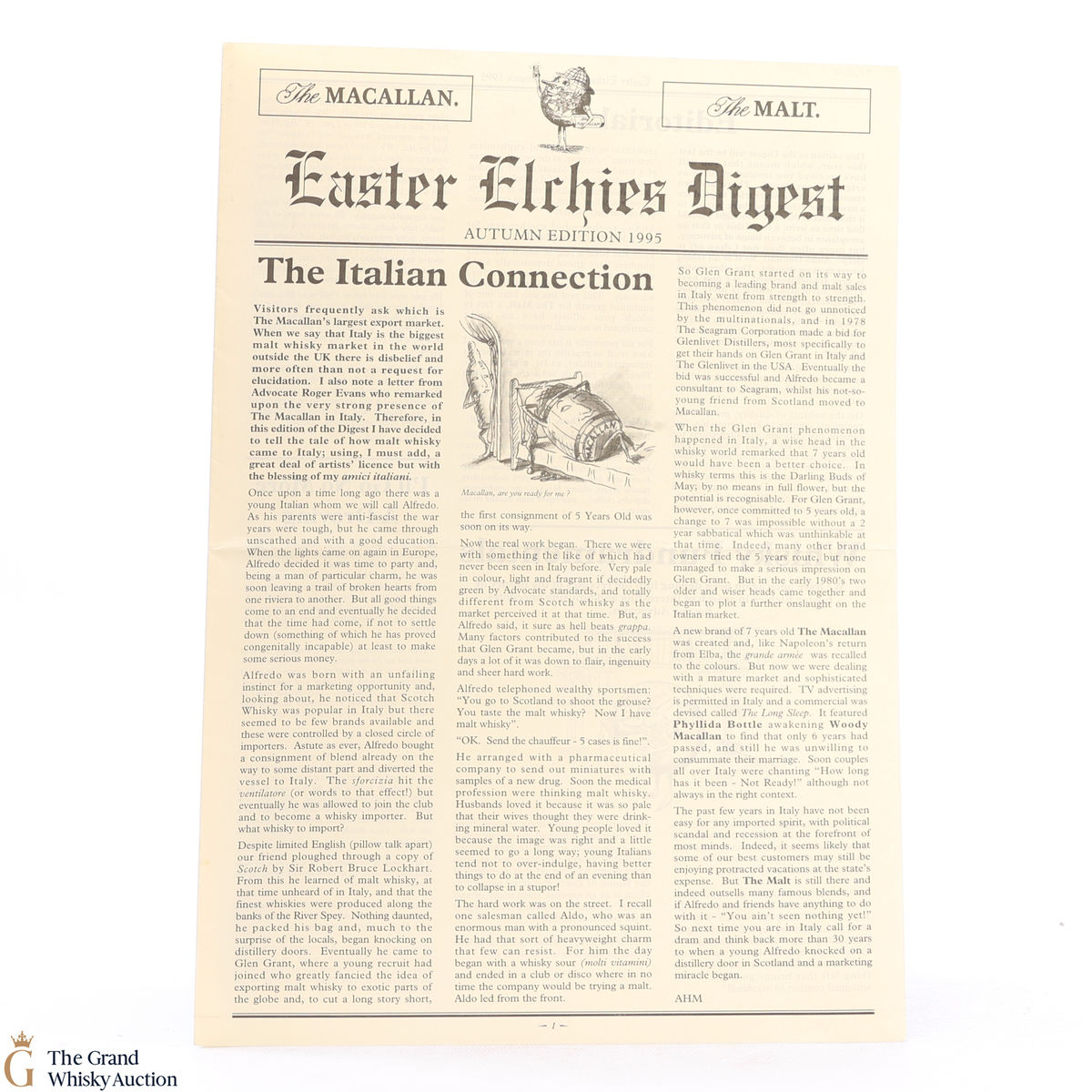 Macallan - Easter Elchies Digest - Autumn Edition 1995
