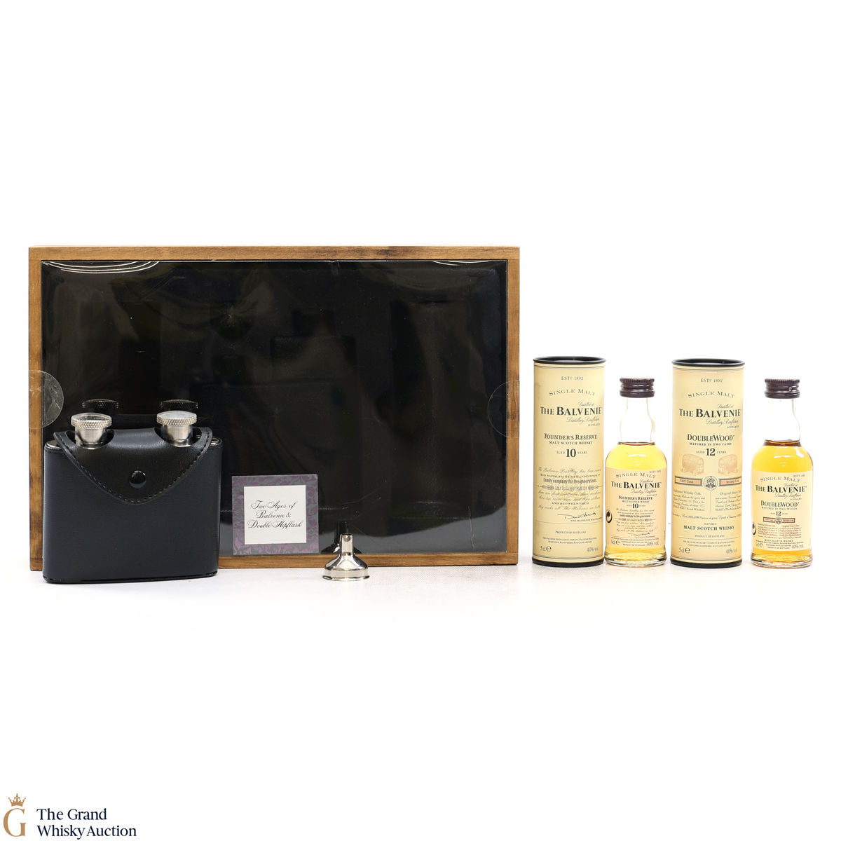 The Balvenie - 10 Year Old & 12 Year Old & Double Hip Flask (2x5cl)