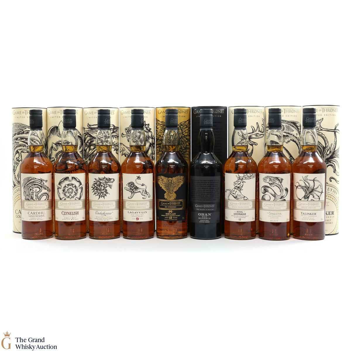 Game of Thrones - Limited Editions - 9 x 70cl (with Mortlach)