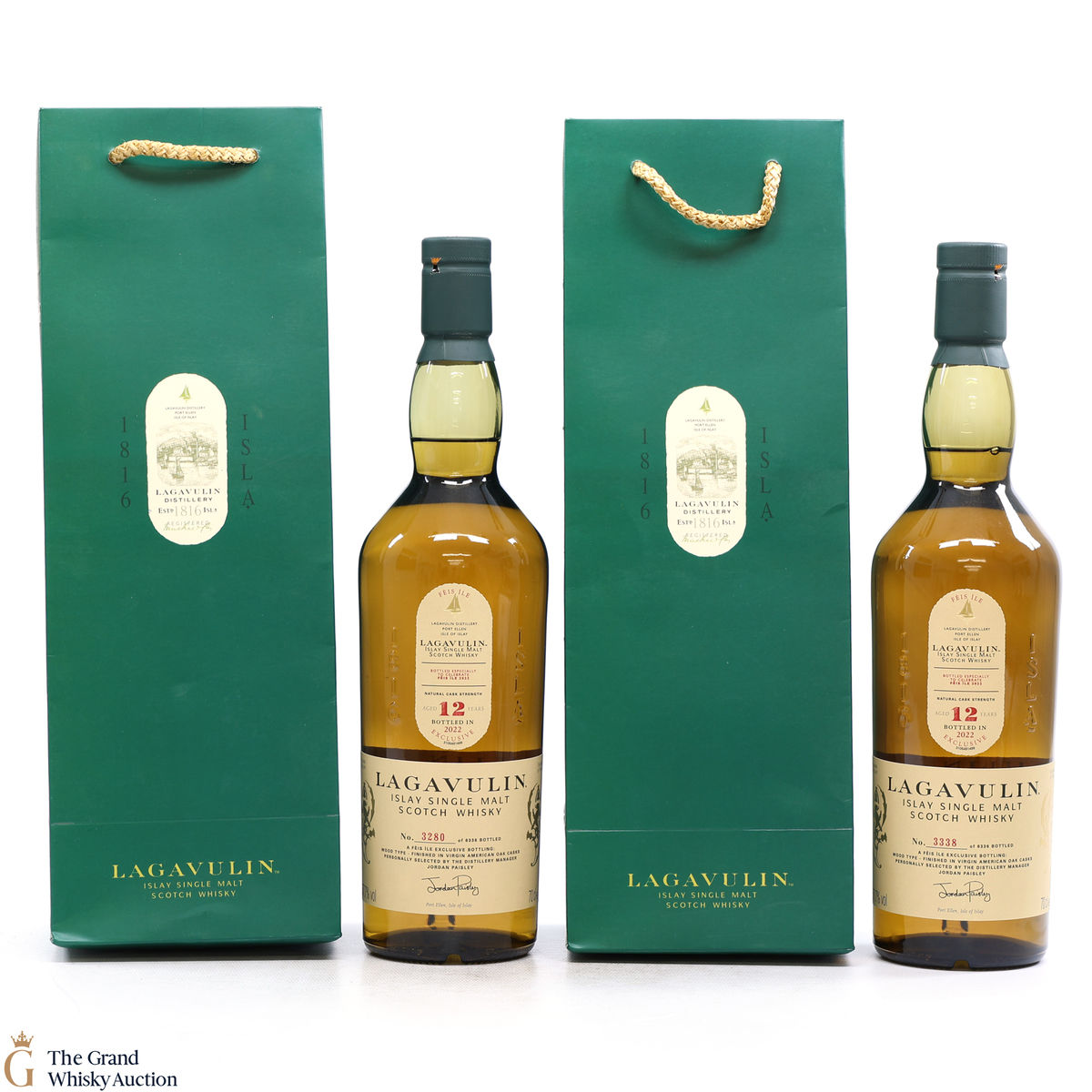 Lagavulin - 12 Year Old - Virgin Oak Finish - Feis Ile 2022 (2 x 70cl)