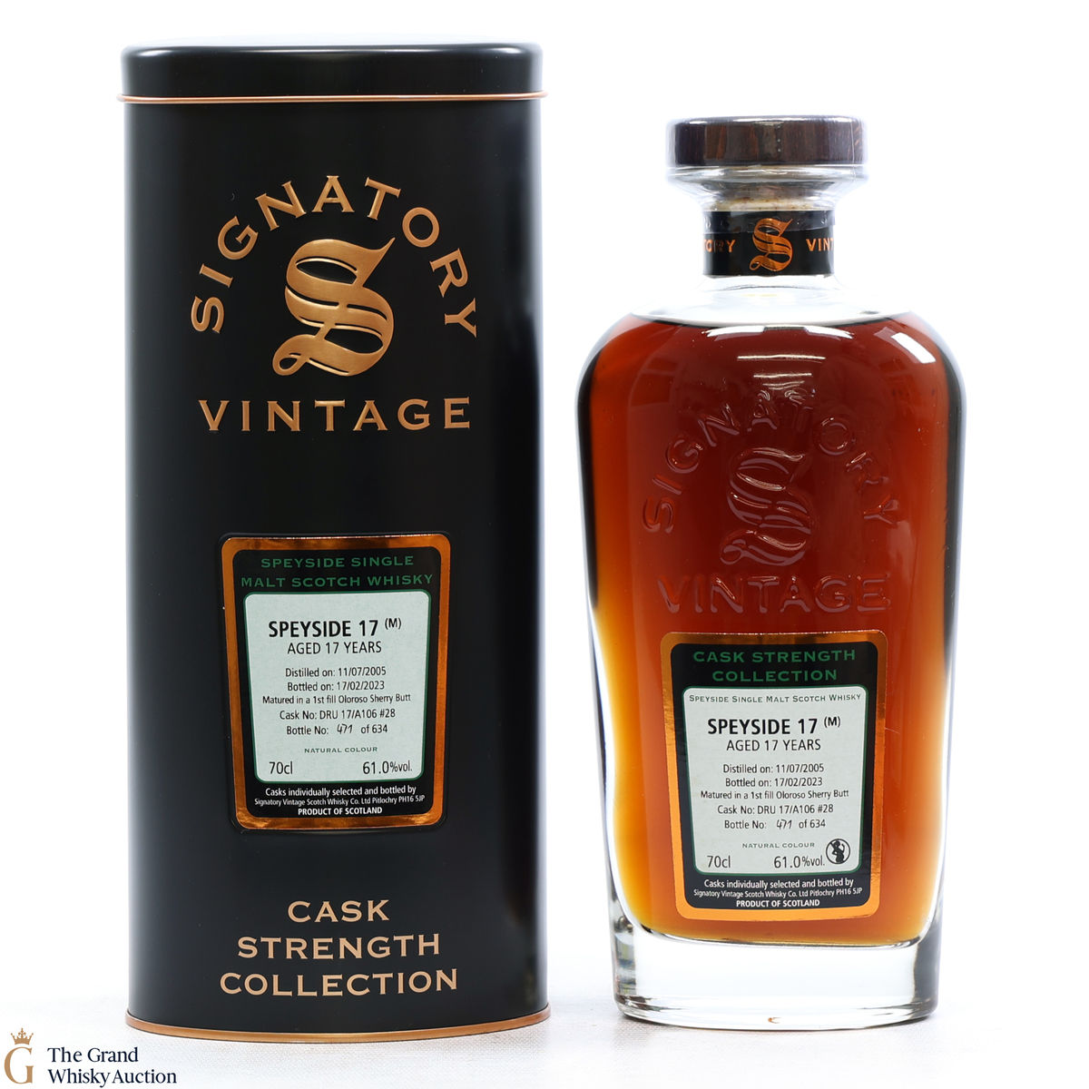 Speyside - 17 Year Old 2005 1st Fill Oloroso Sherry Butt Signatory #28
