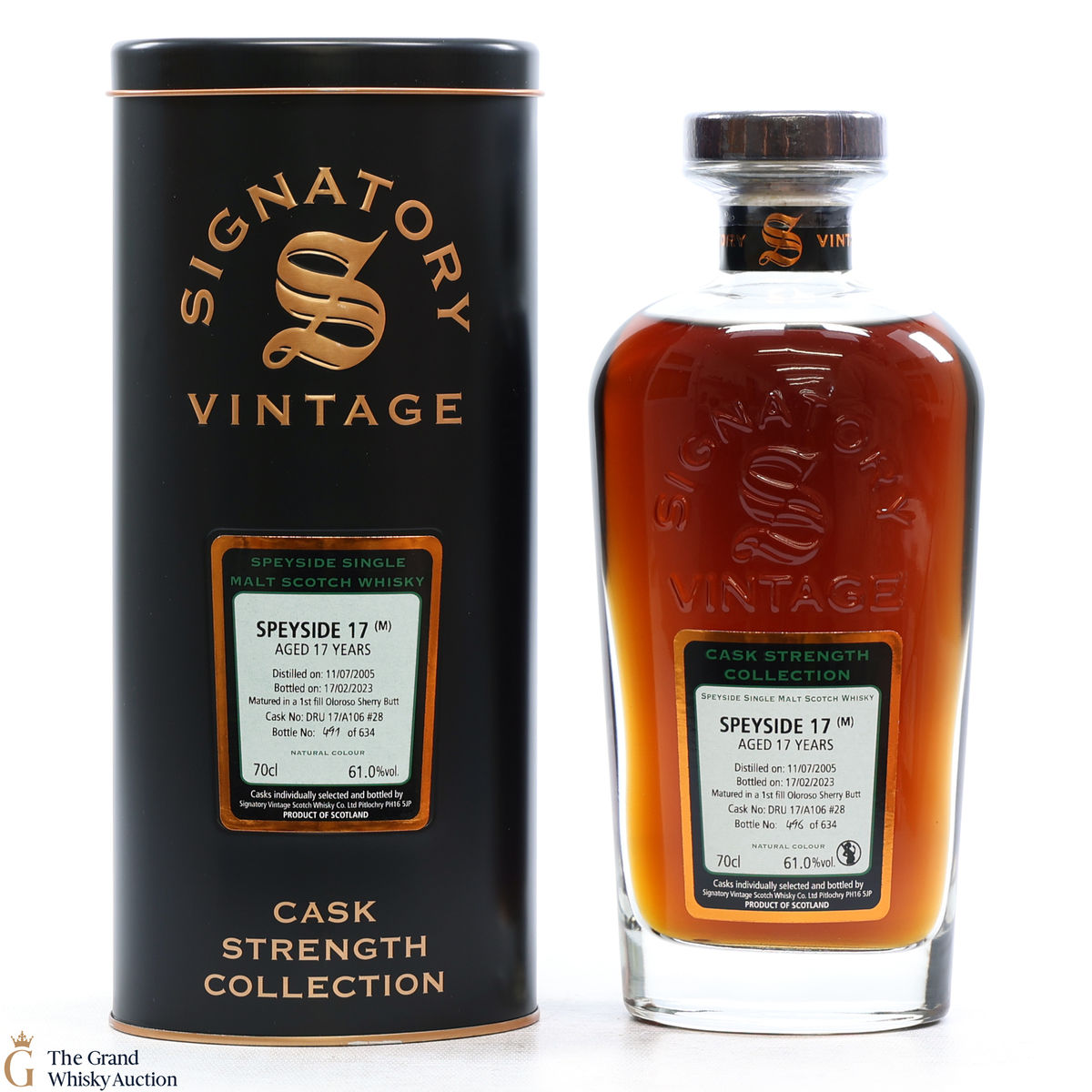 Speyside - 17 Year Old 2005 1st Fill Oloroso Sherry Butt Signatory #28