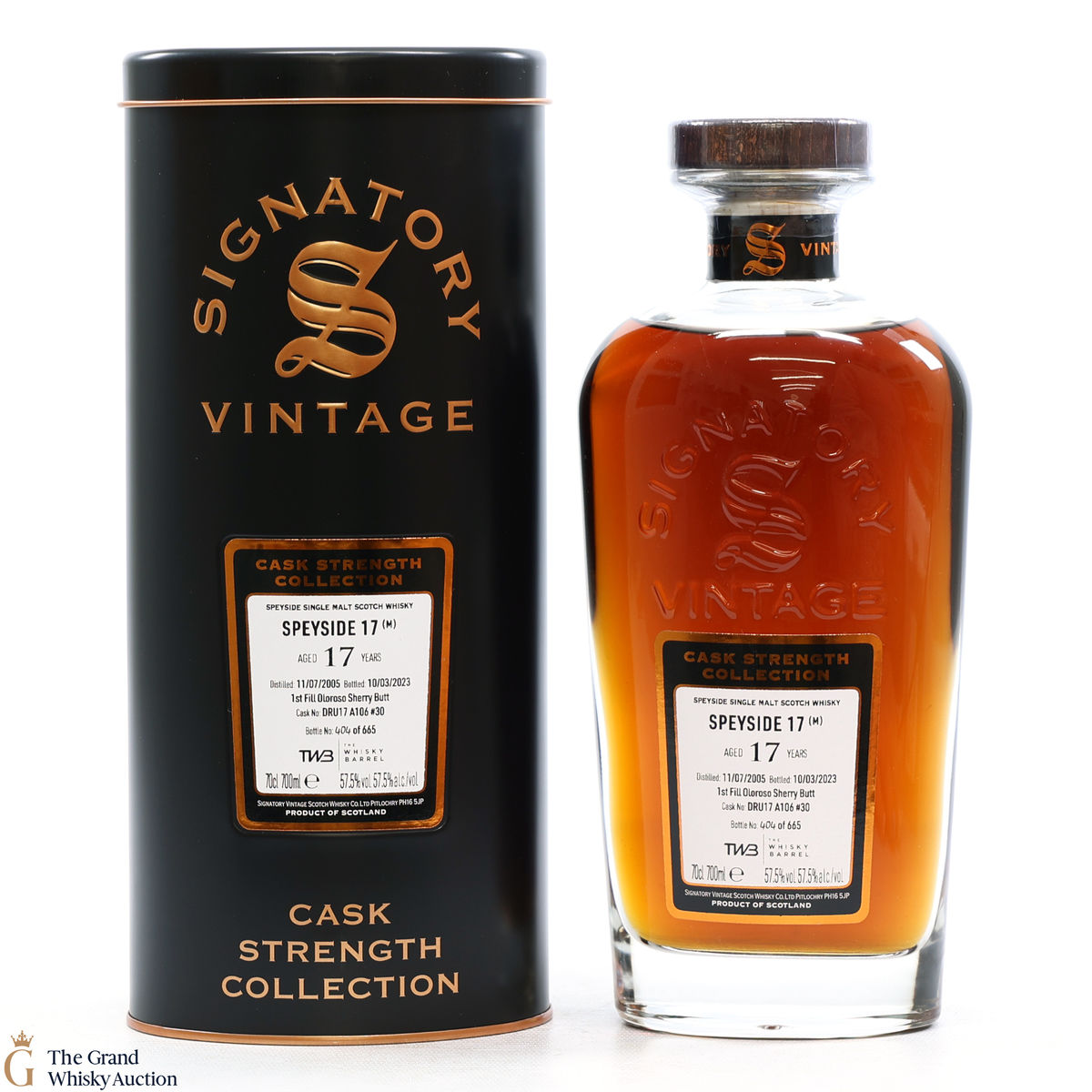 Speyside - 17 Year Old 2005 1st Fill Oloroso Sherry Butt Signatory #30 - TWB Exclusive