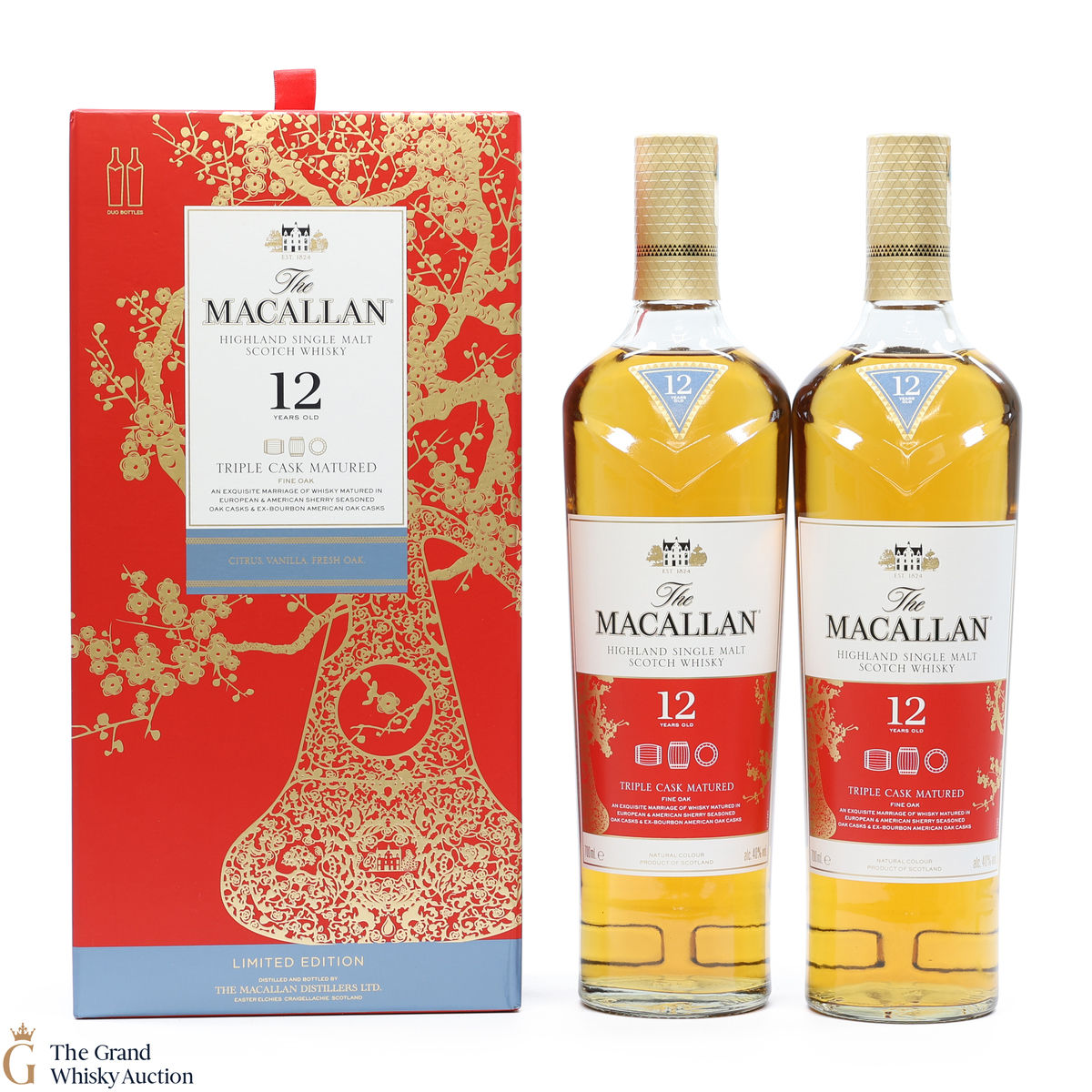 Macallan - 12 Year Old - Triple Cask - Year of the Pig (2 x 70cl) 