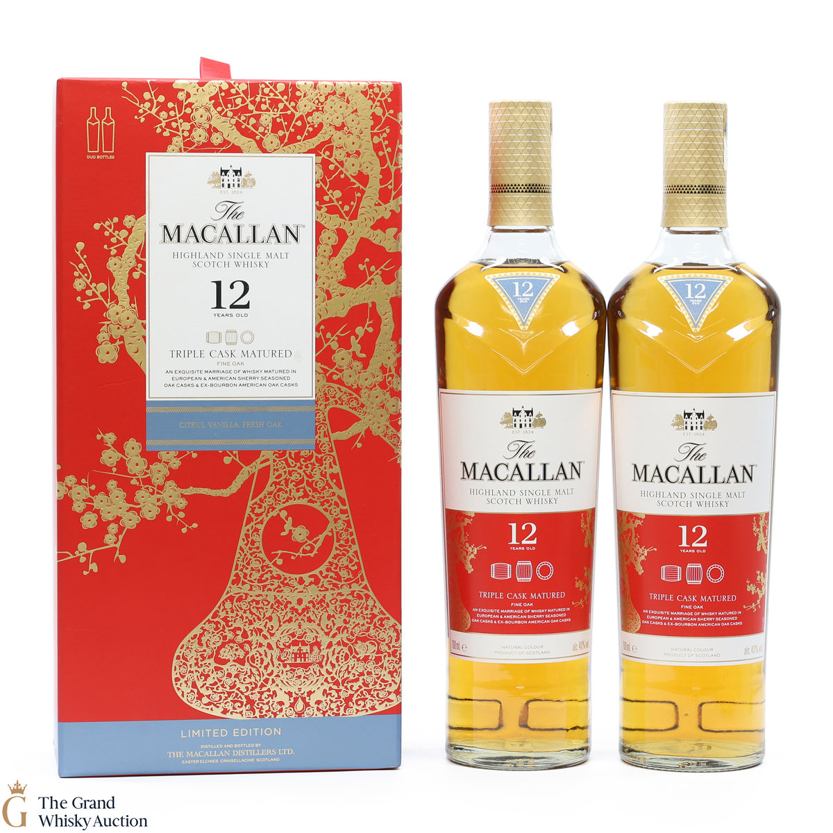 Macallan - 12 Year Old - Triple Cask - Year of the Pig (2 x 70cl) 