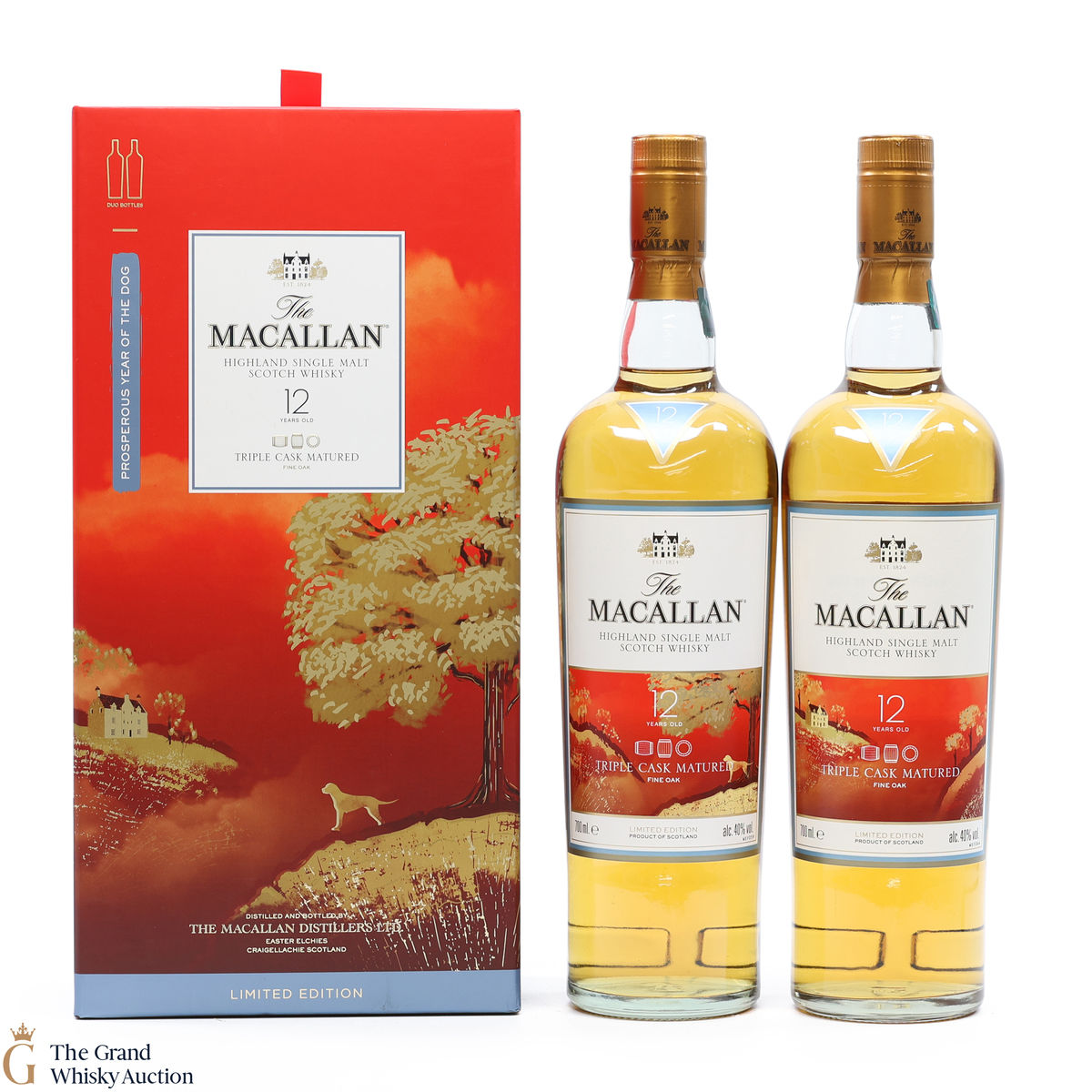Macallan - 12 Year Old - Triple Cask - Year of the Dog (2 x 70cl) 