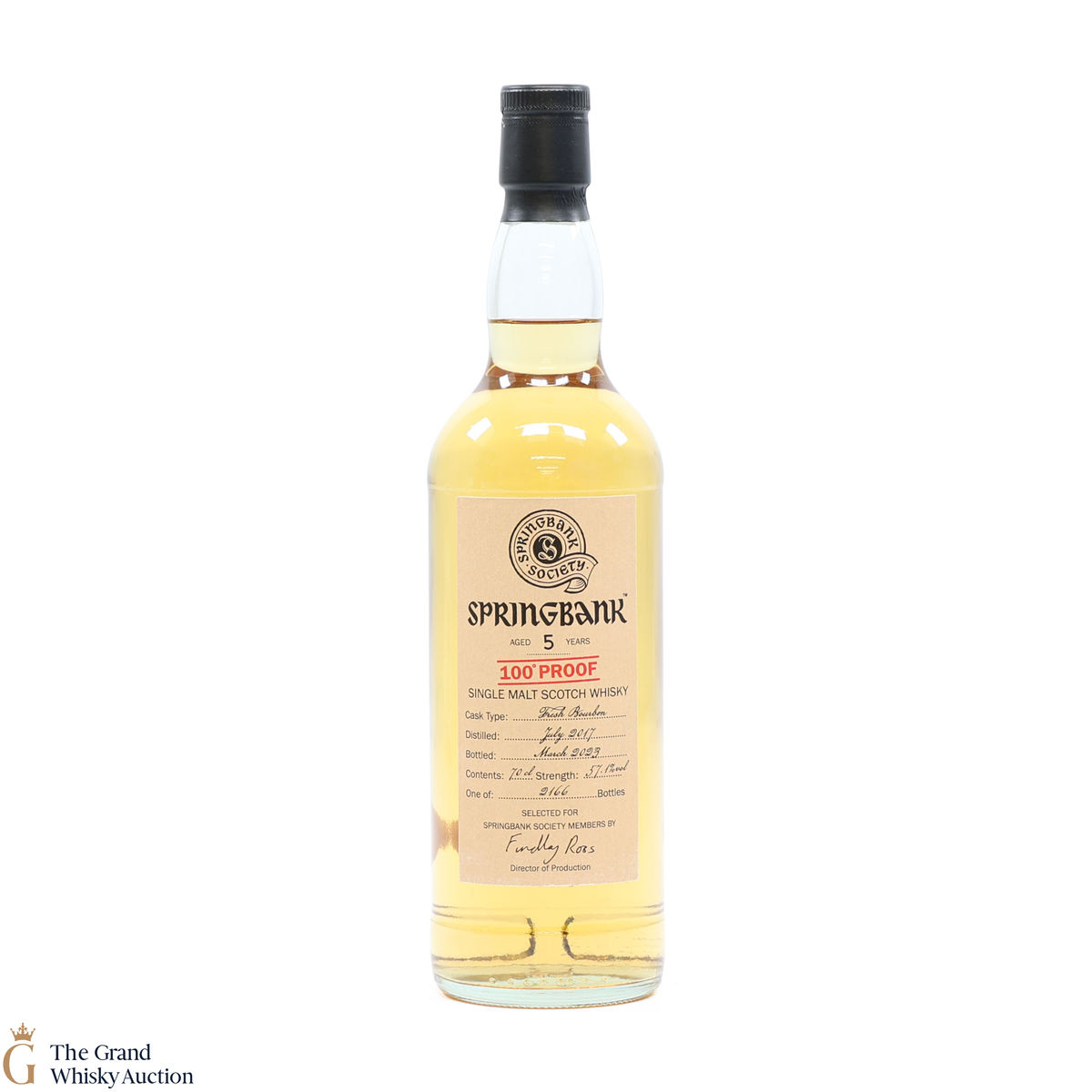 Springbank - 5 Year Old 2017 Fresh Bourbon - Springbank Society 
