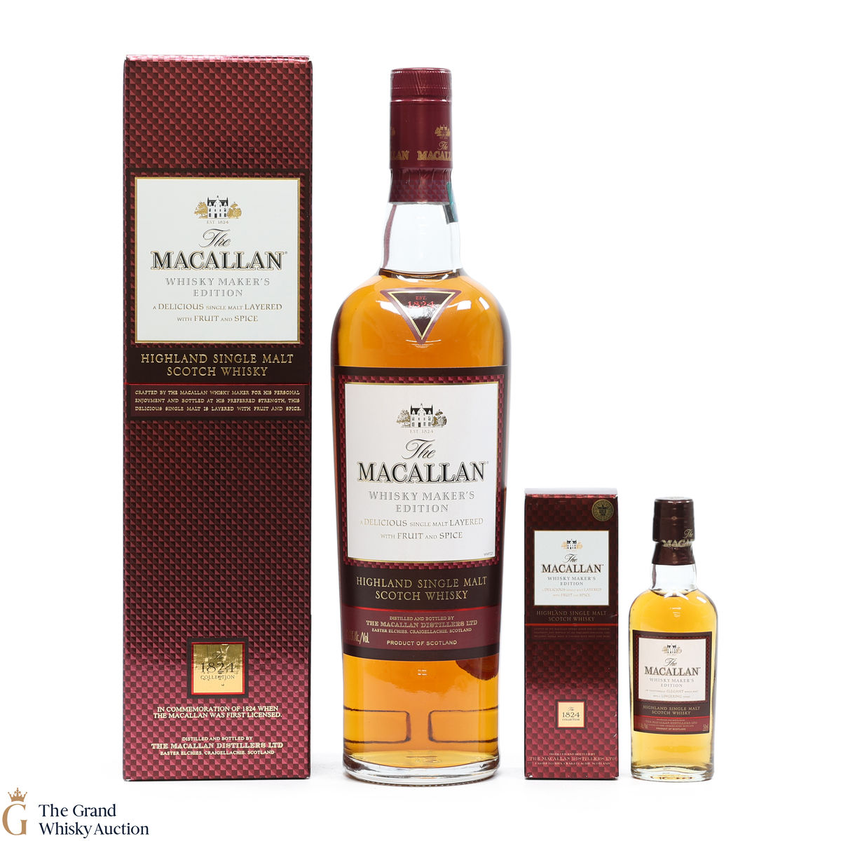 Macallan - The 1824 Collection - Whisky Maker's Edition (70cl & 5cl)