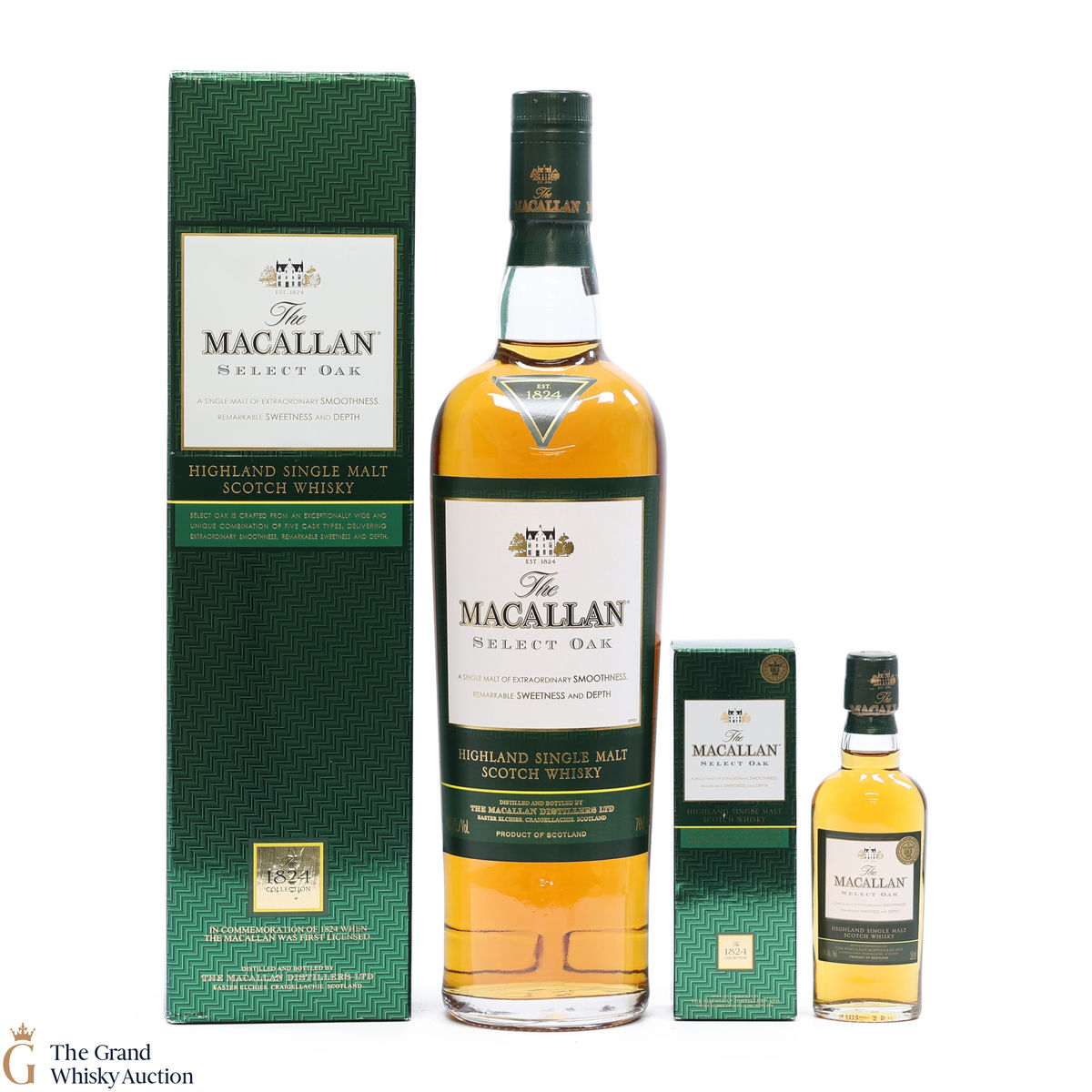 Macallan - The 1824 Collection - Select Oak (1x70cl & 1x5cl)
