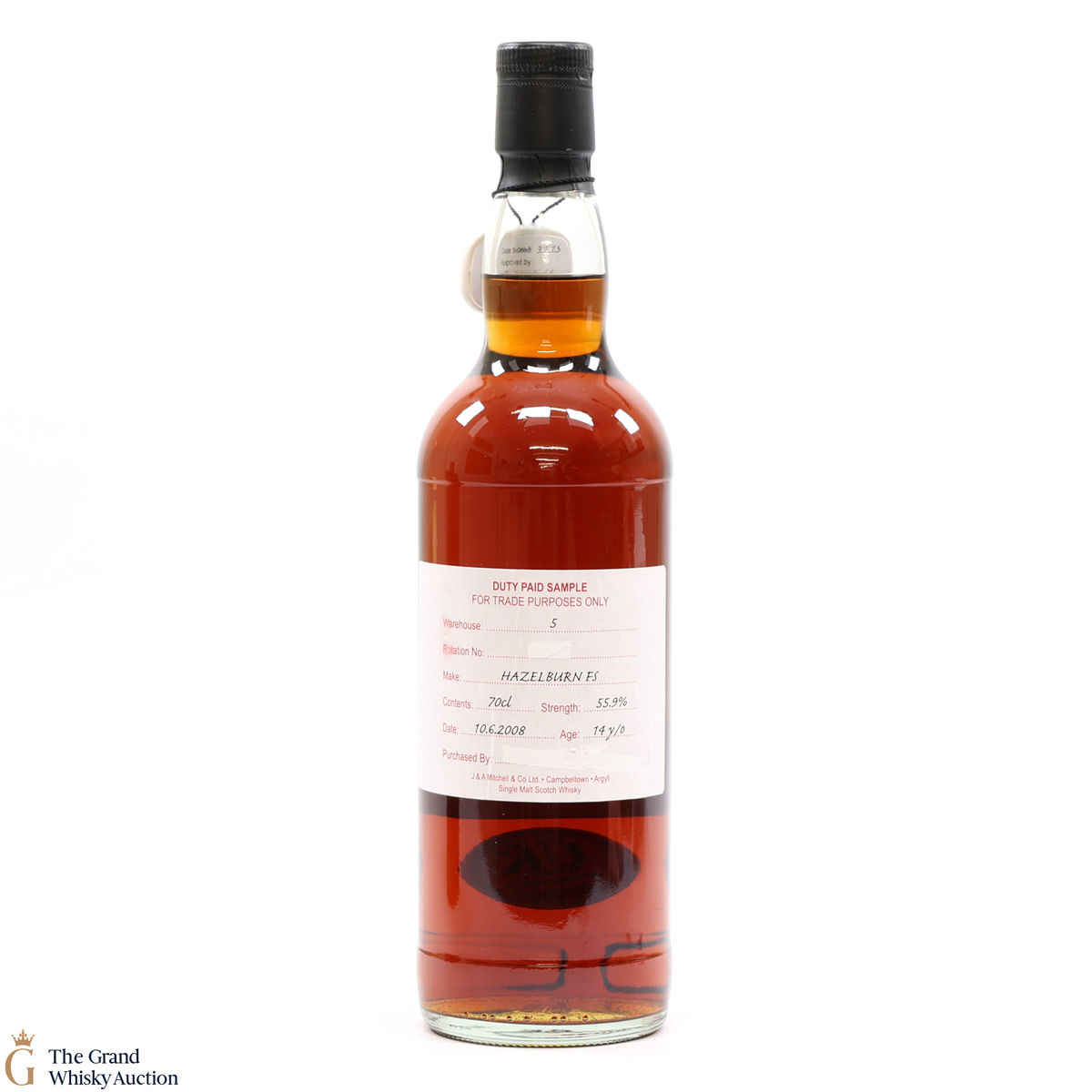 Hazelburn - 14 Year Old Fresh Sherry 2008 Duty Paid Sample 55.9%