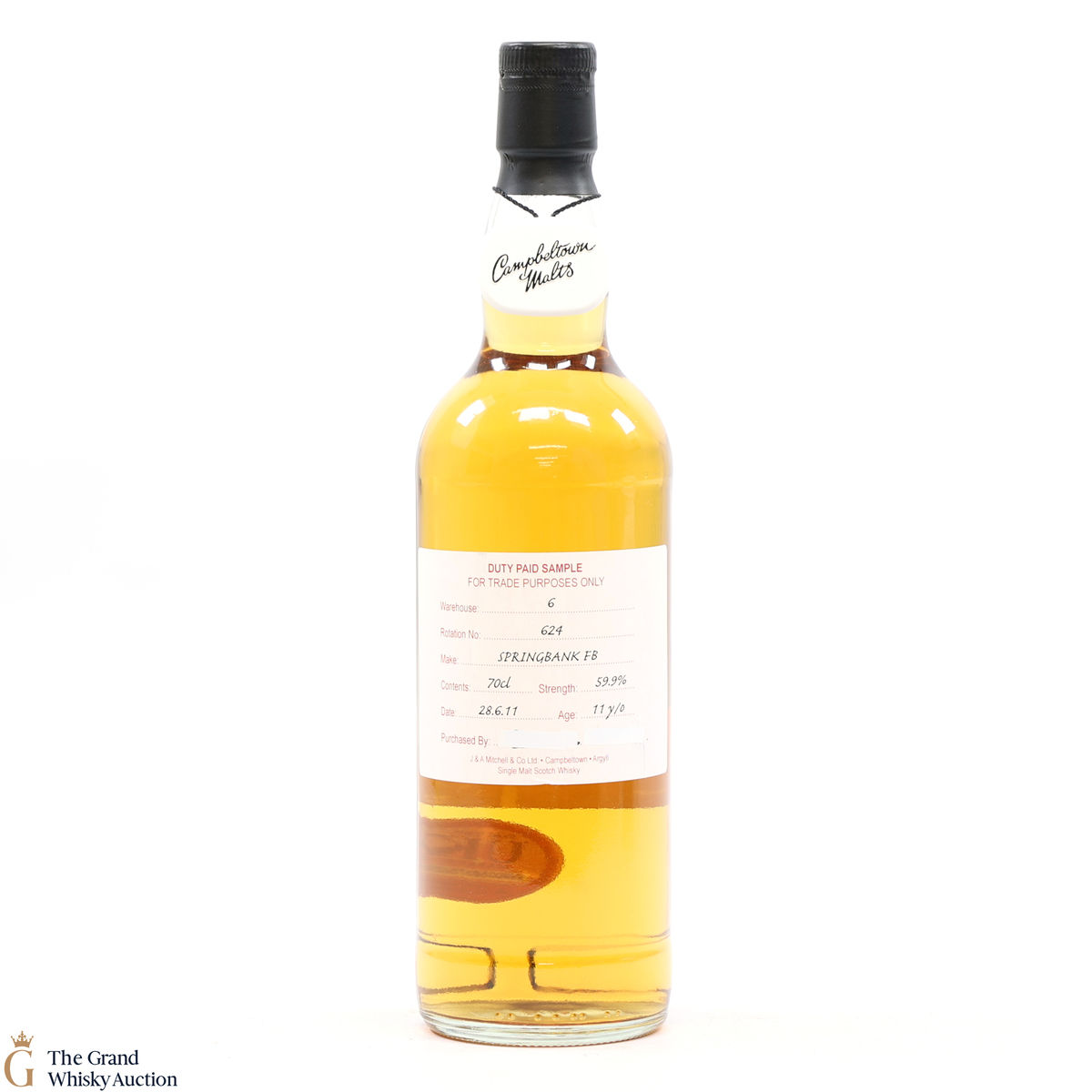 Springbank - 11 Year Old 2011 Fresh Barrel Duty Paid Sample