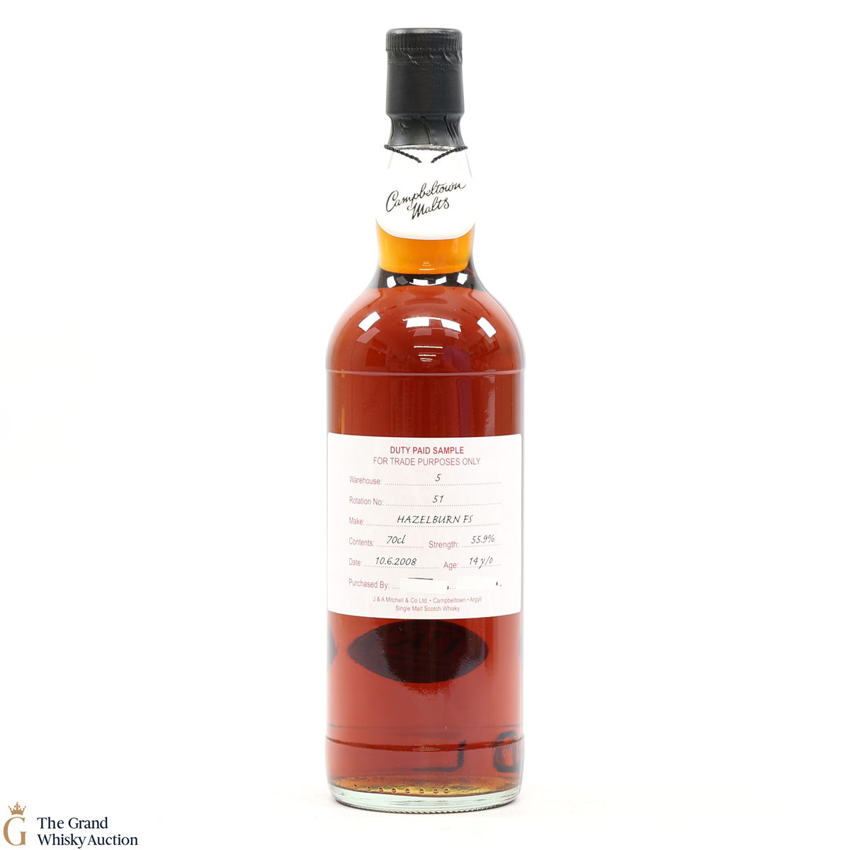 Hazelburn - 14 Year Old Fresh Sherry 2008 Duty Paid Sample 55.9%