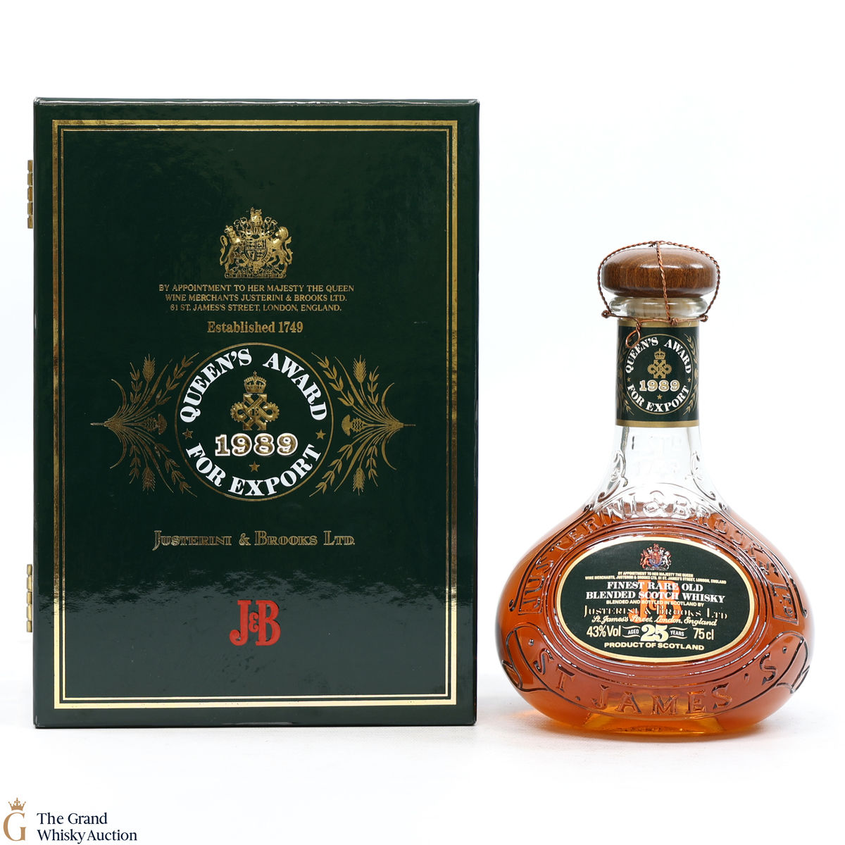 J&B - Queen's Award for Export 1989 - 25 Year Old - Finest Rare Old (75cl)