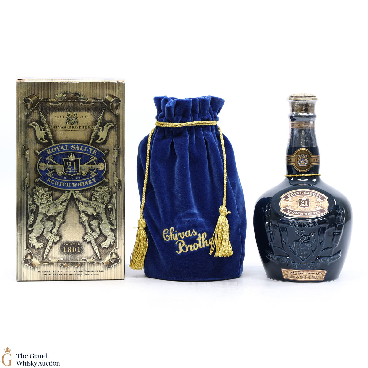 Chivas - Royal Salute - 21 Year Old - Sapphire Flagon